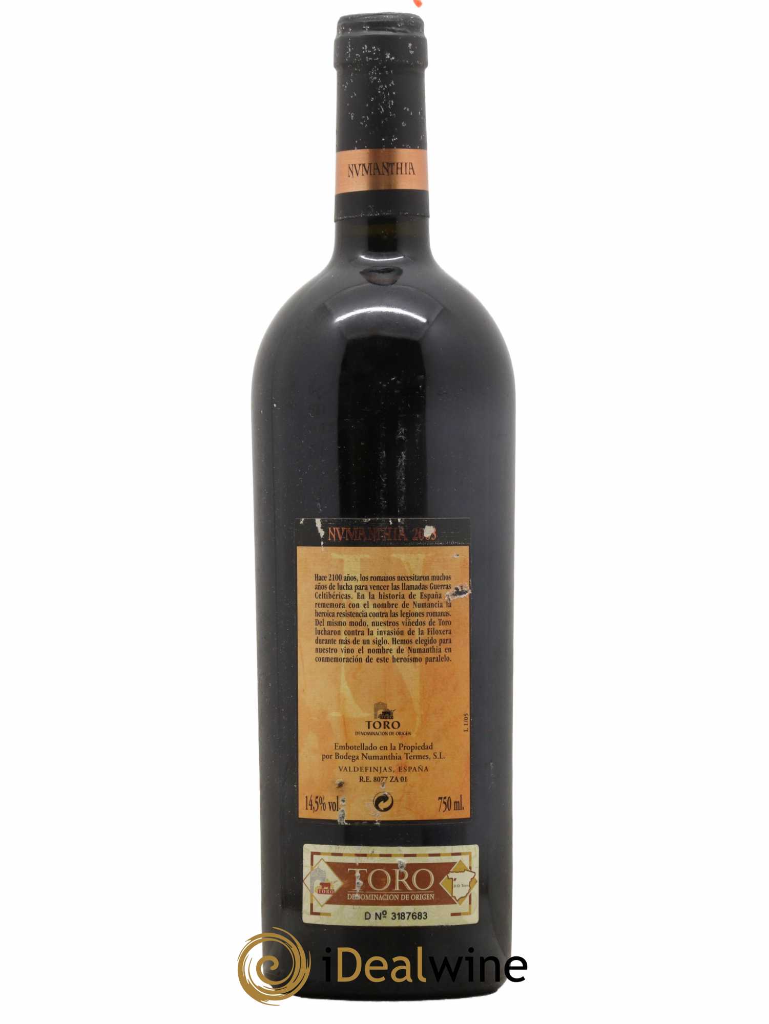 Toro DO Bodega Numanthia Numanthia 2003 - Lot de 1 bouteille - 1