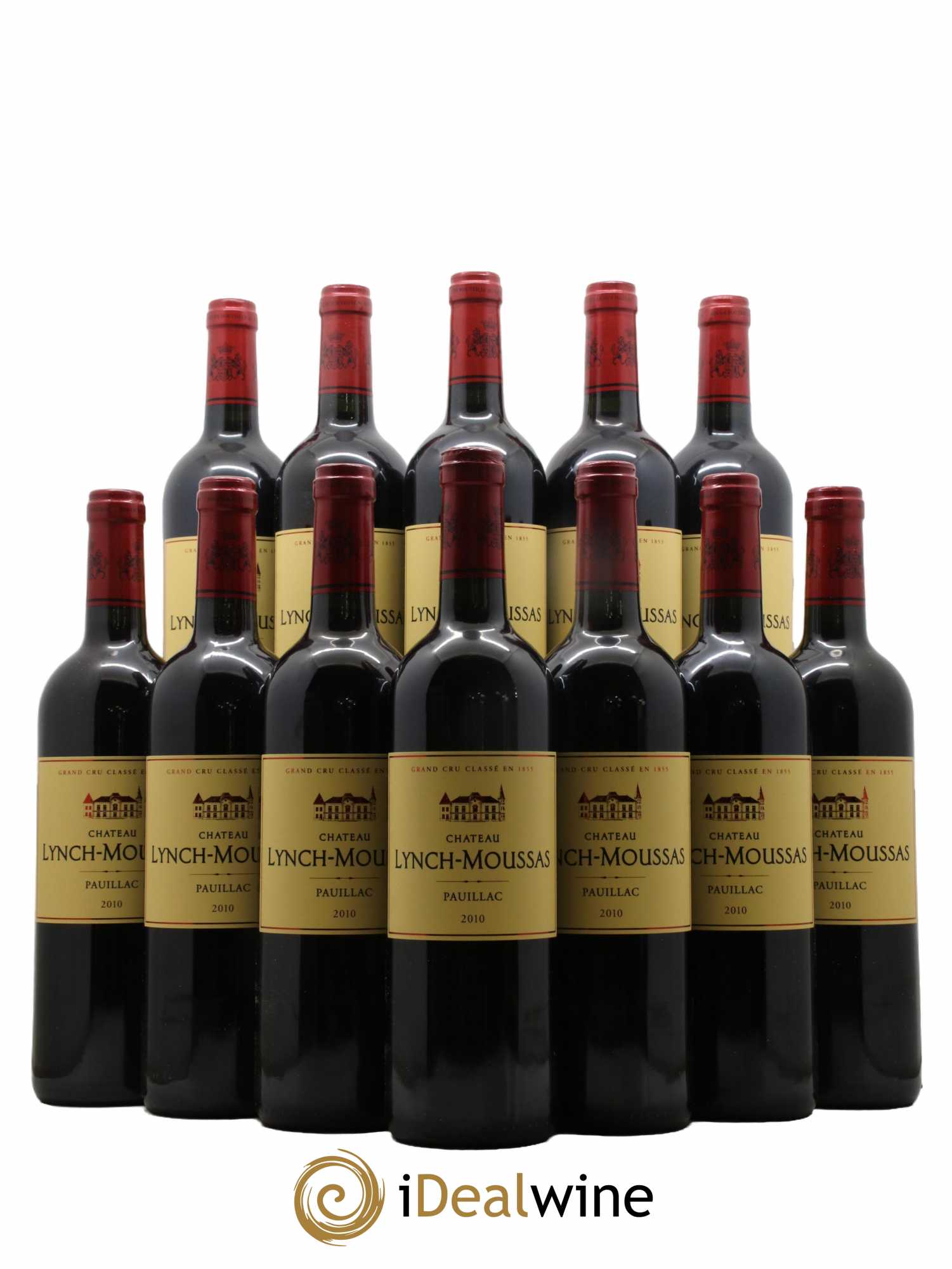 Château Lynch Moussas 5ème Grand Cru Classé 2010 - Lot de 12 bouteilles - 0