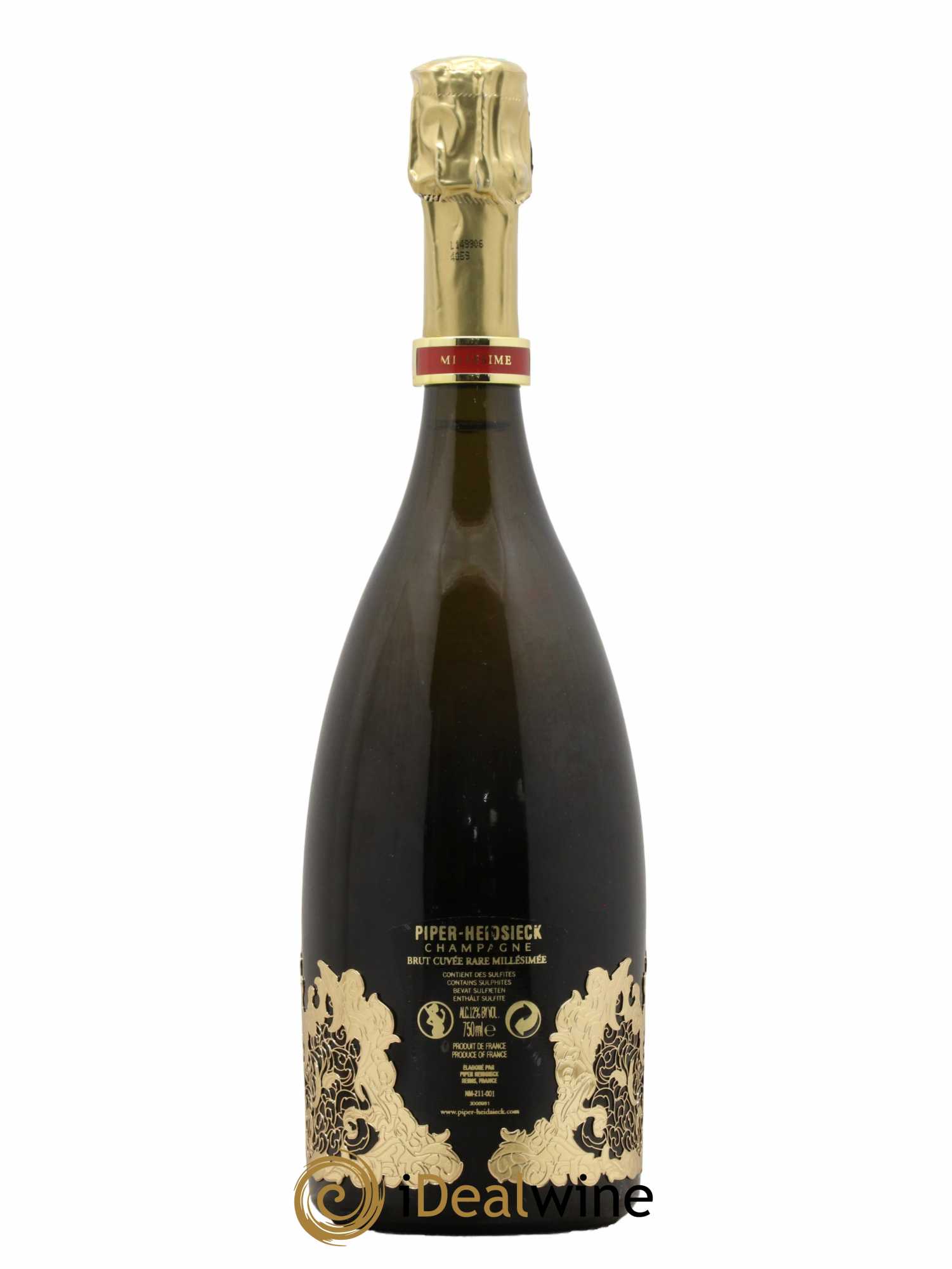 Rare Piper Heidsieck Brut 2002 - Lot de 1 bouteille - 1