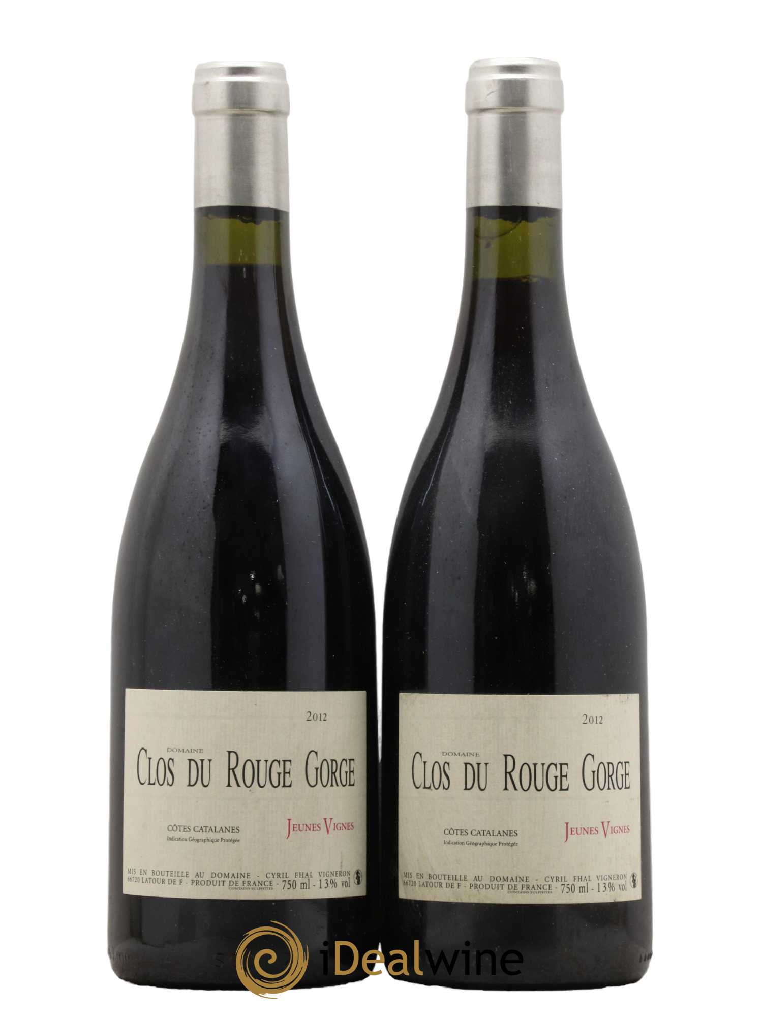 Côtes Catalanes (VDP des Côtes Catalanes) Clos du Rouge Gorge Jeunes Vignes Cyril Fhal 2012 - Lot de 2 bouteilles - 0