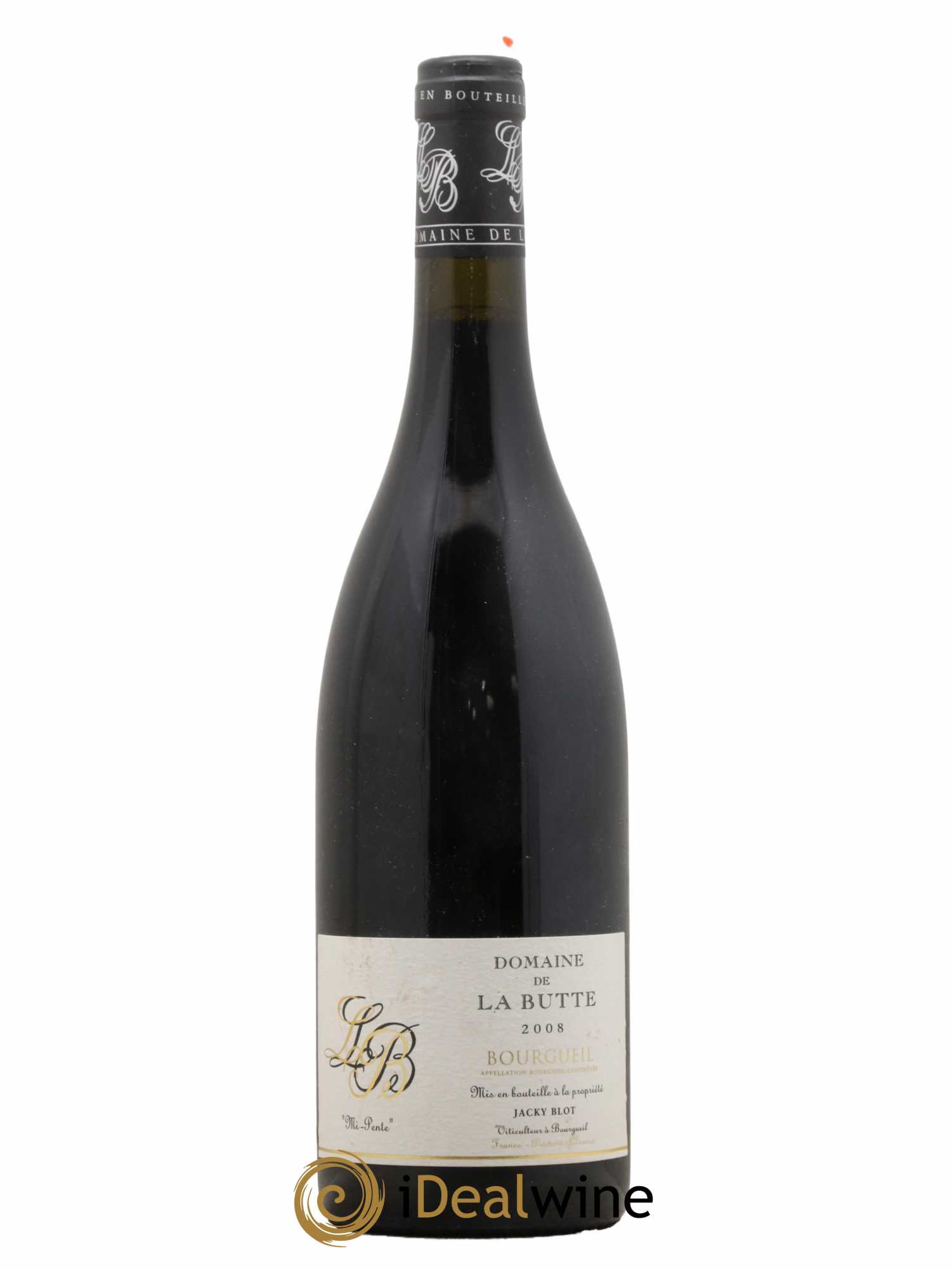 Bourgueil Mi-Pente Domaine de La Butte - Jacky Blot 2008 - Lot de 1 bouteille - 0