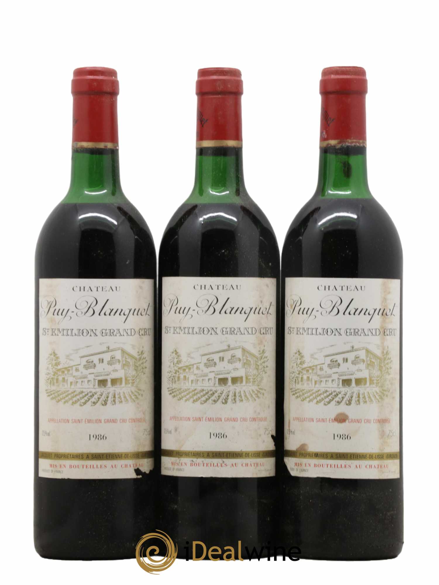 Château Puy Blanquet 1986 - Lot de 12 bouteilles - 1