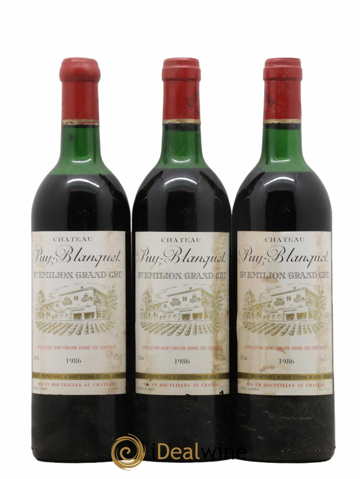 Château Puy Blanquet 1986 - Lot de 12 bouteilles - 3