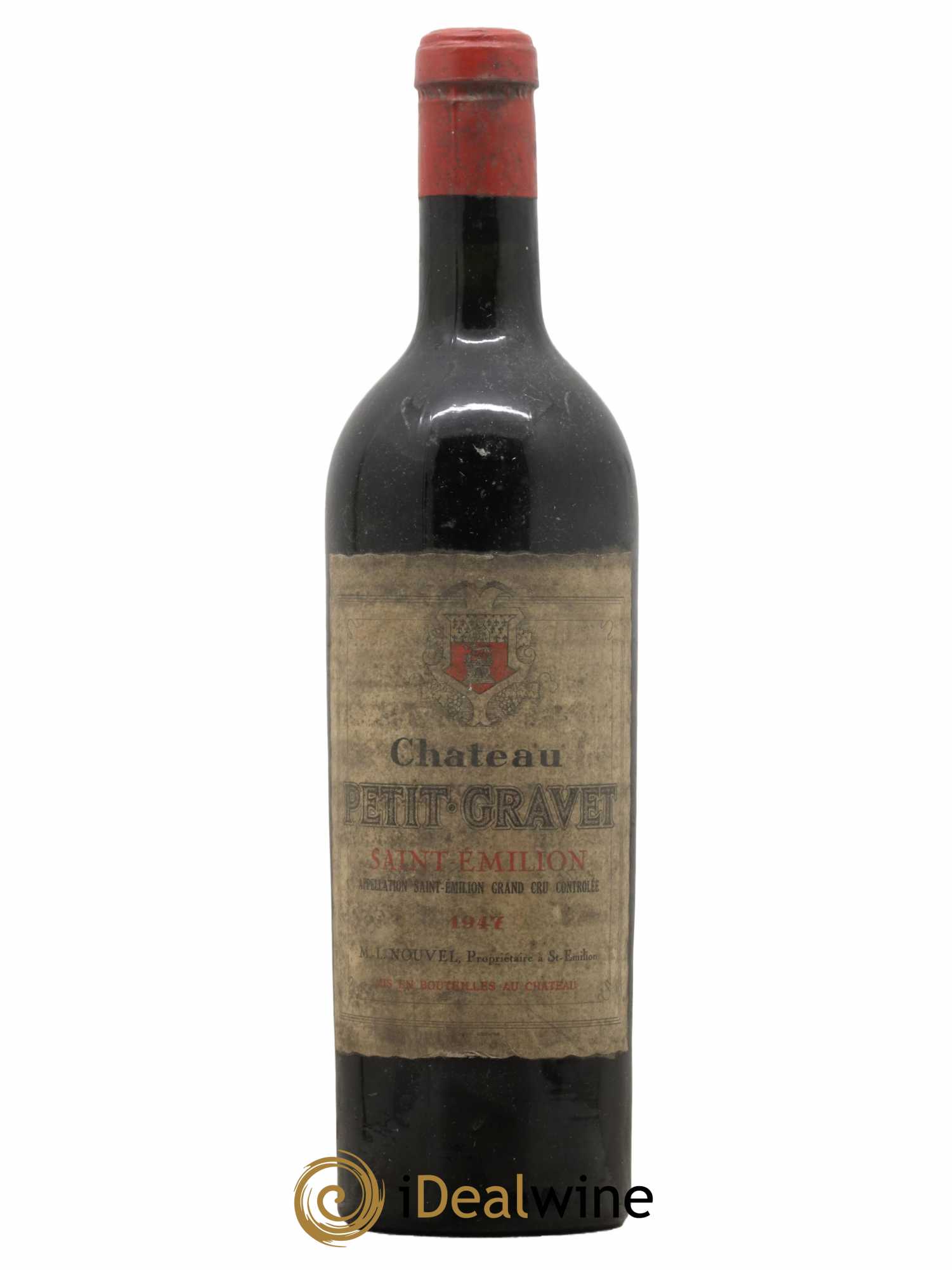 Saint-Émilion Grand Cru Château Petit Gravet 1947 - Lot de 1 bouteille - 0