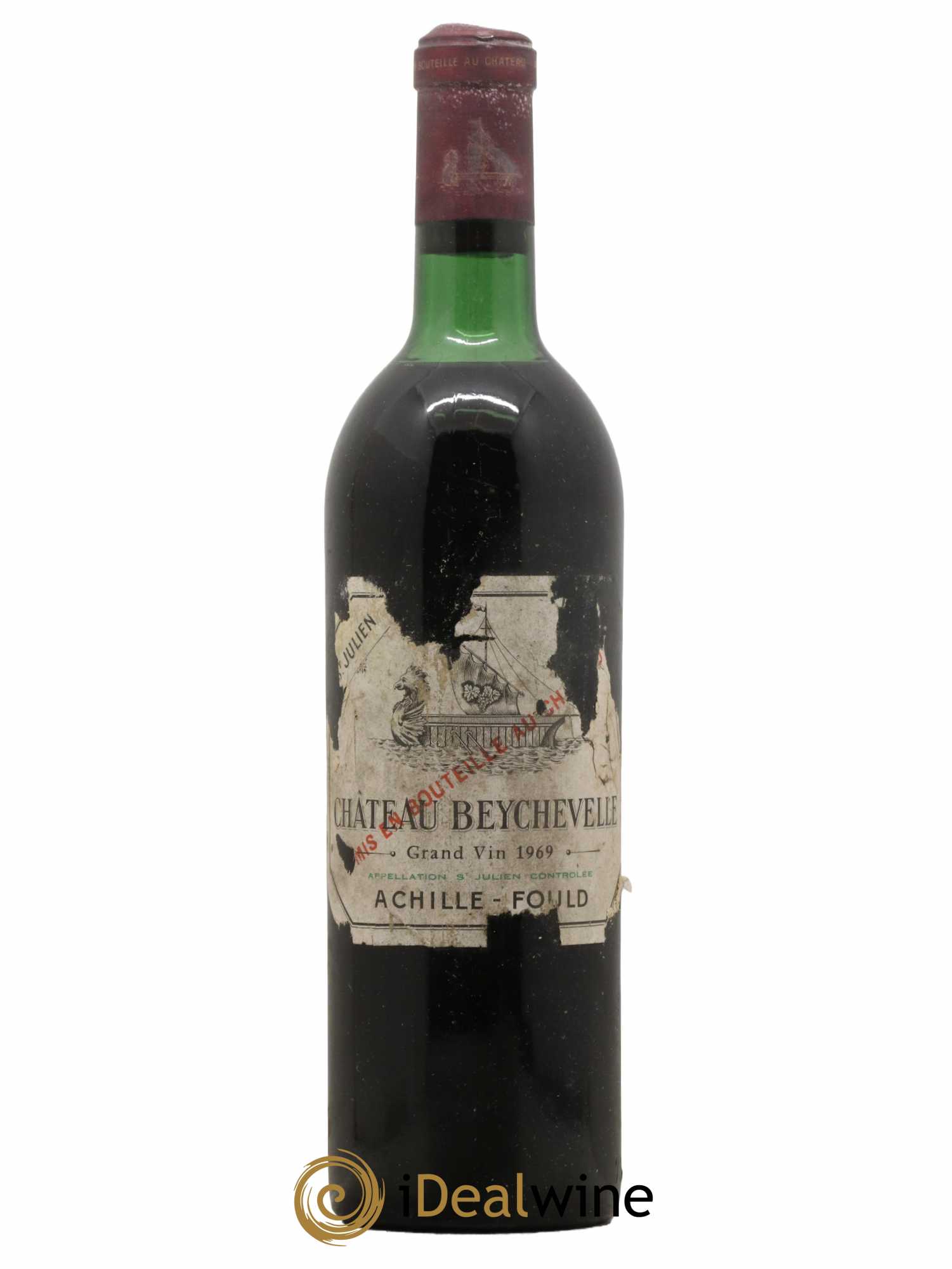 Château Beychevelle 4ème Grand Cru Classé 1969 - Lot de 1 bouteille - 0