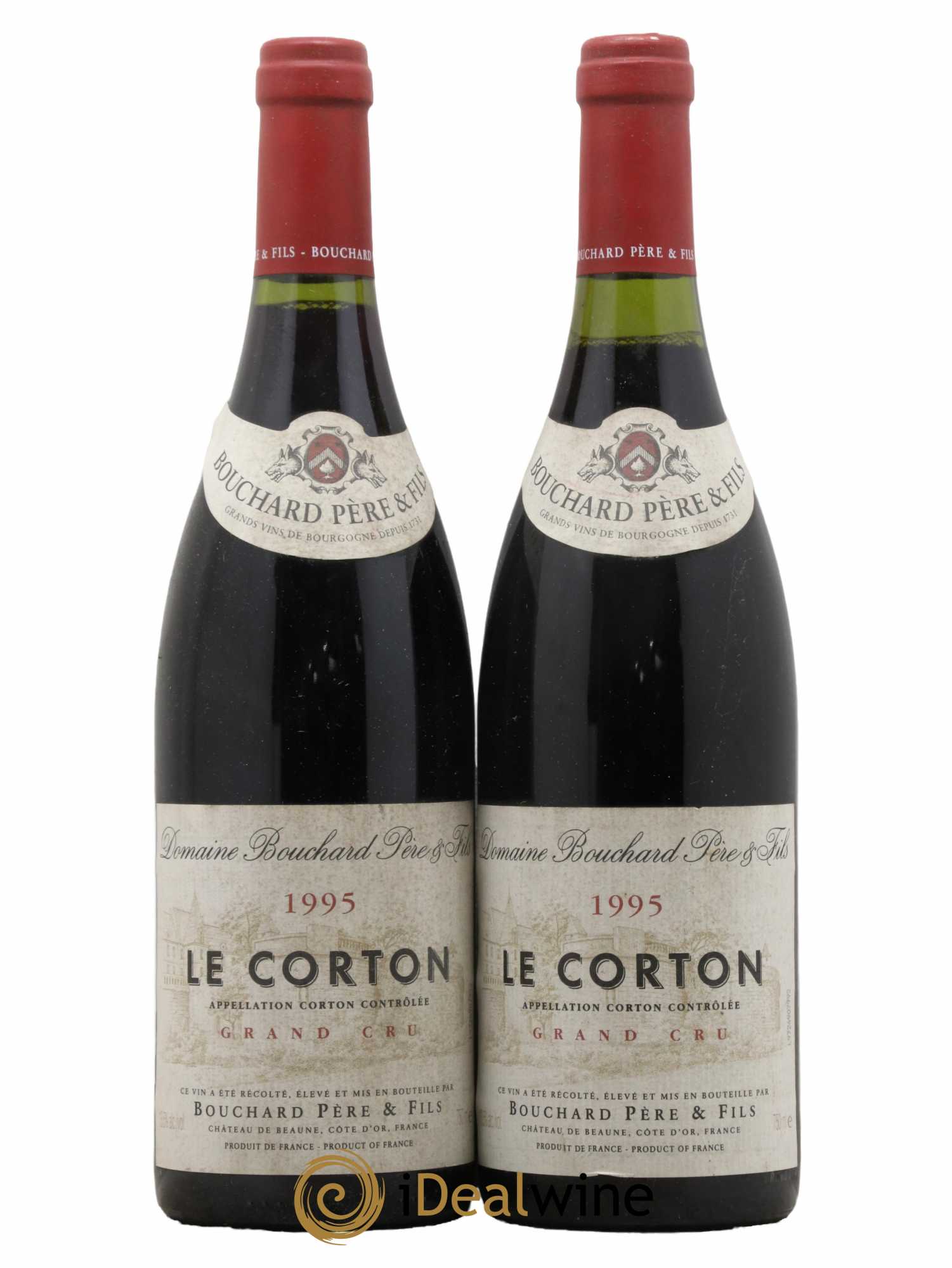 Corton Grand Cru Le Corton Bouchard Père & Fils 1995 - Lot de 2 bouteilles - 0