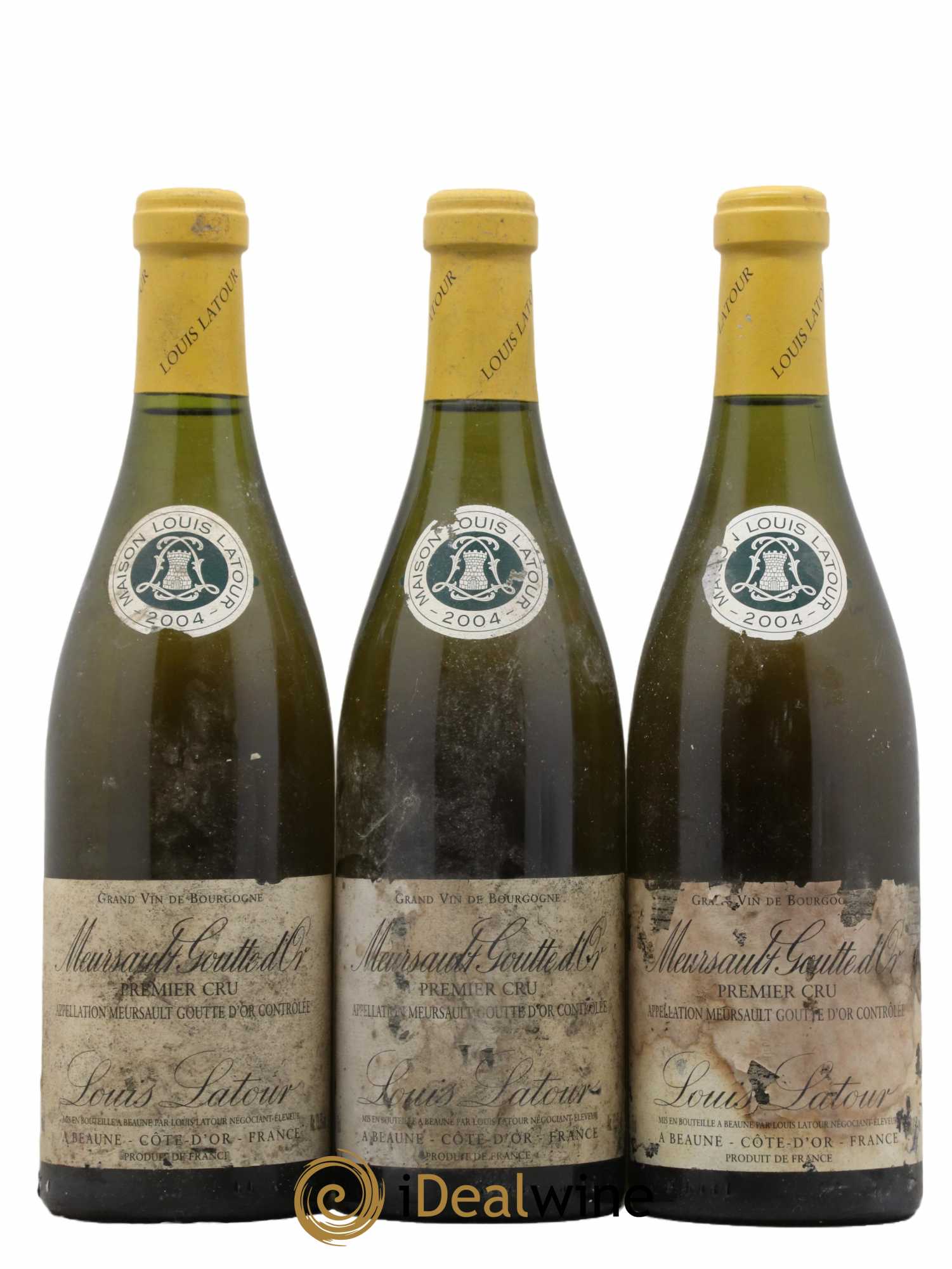 Meursault 1er Cru Goutte d'or Louis Latour 2004 - Lot de 3 bouteilles - 0
