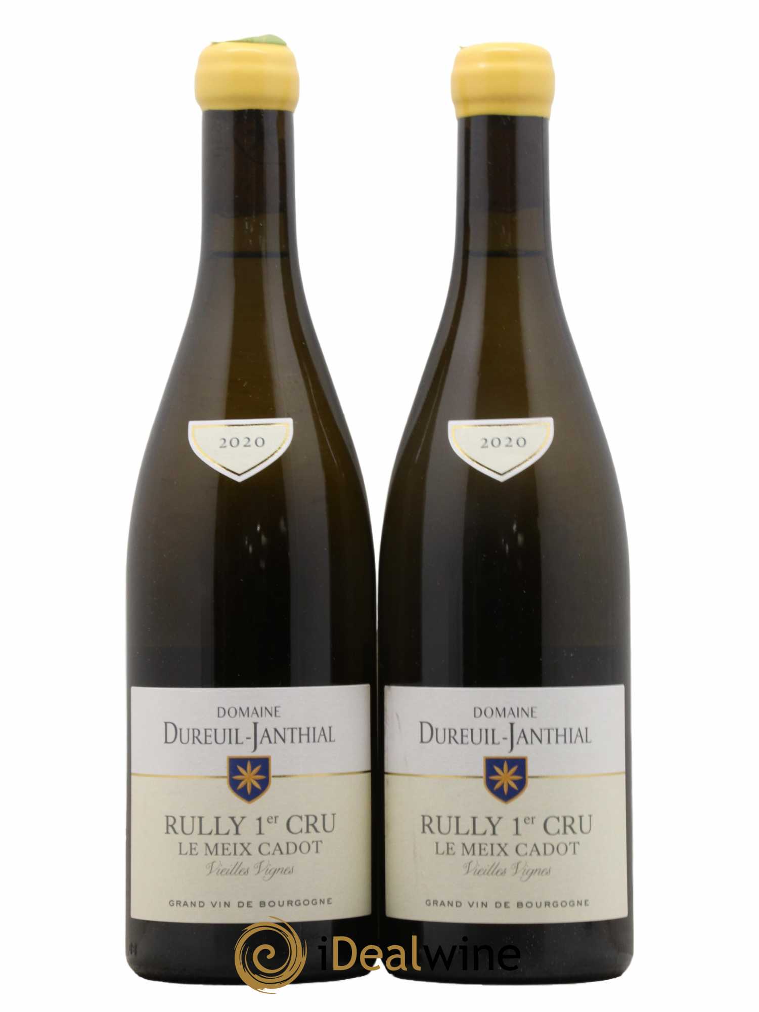 Rully 1er Cru Le Meix Cadot Vieilles Vignes Vincent Dureuil-Janthial 2020 - Lot de 2 bouteilles - 0