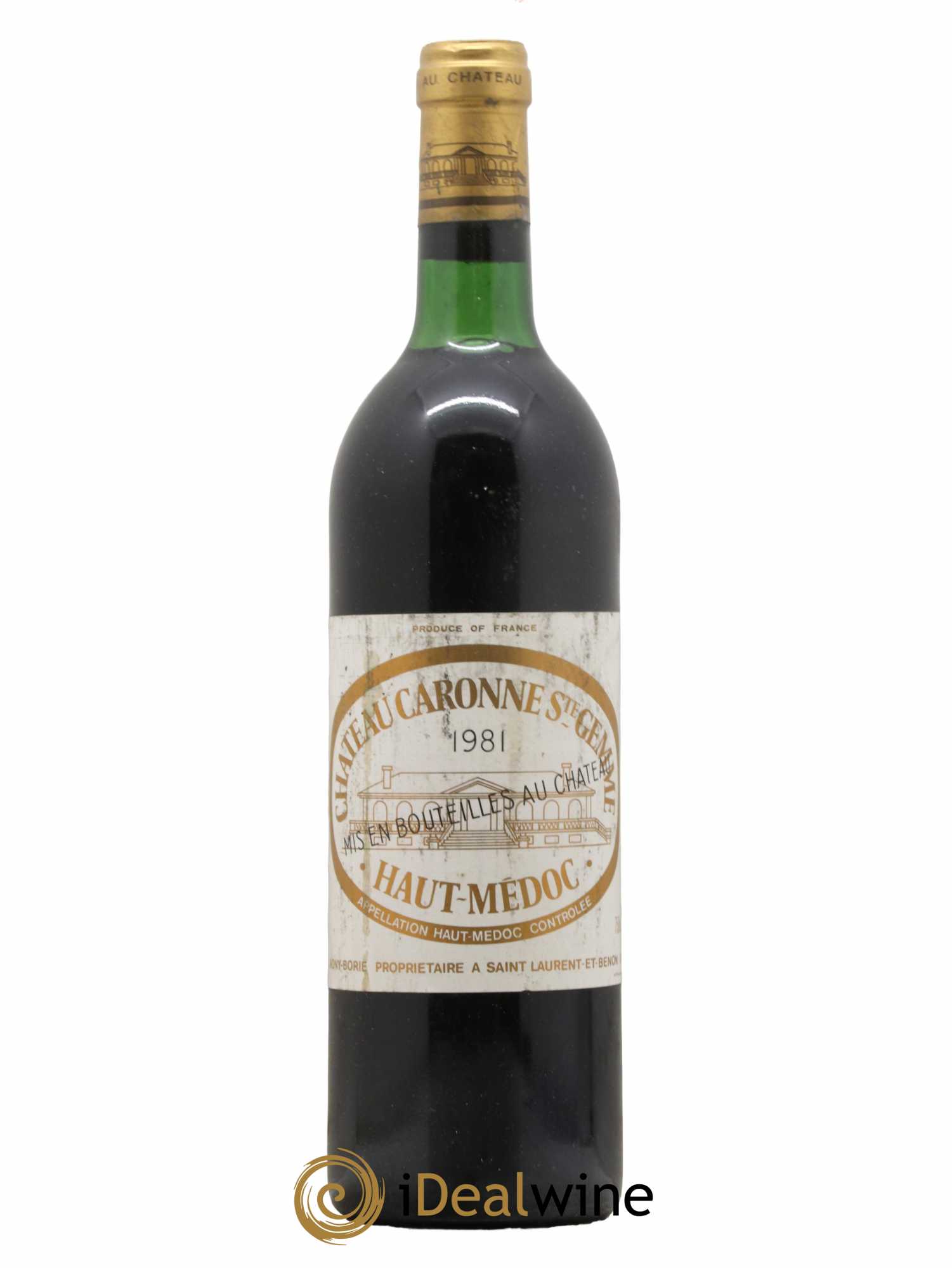 Château Caronne Sainte-Gemme Cru Bourgeois 1981 - Lot de 1 bouteille - 0