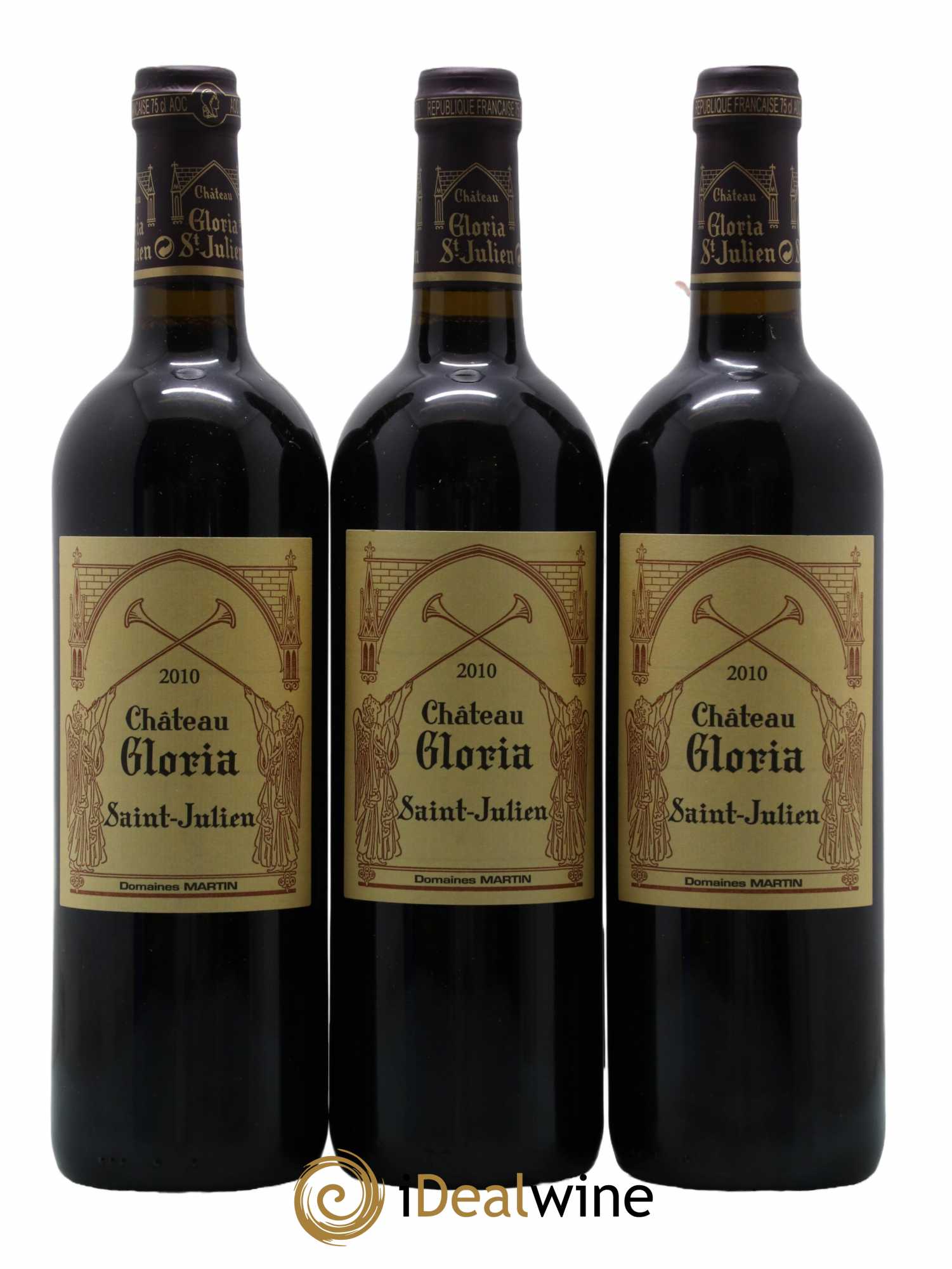 Château Gloria 2010 - Lot de 3 bouteilles - 0
