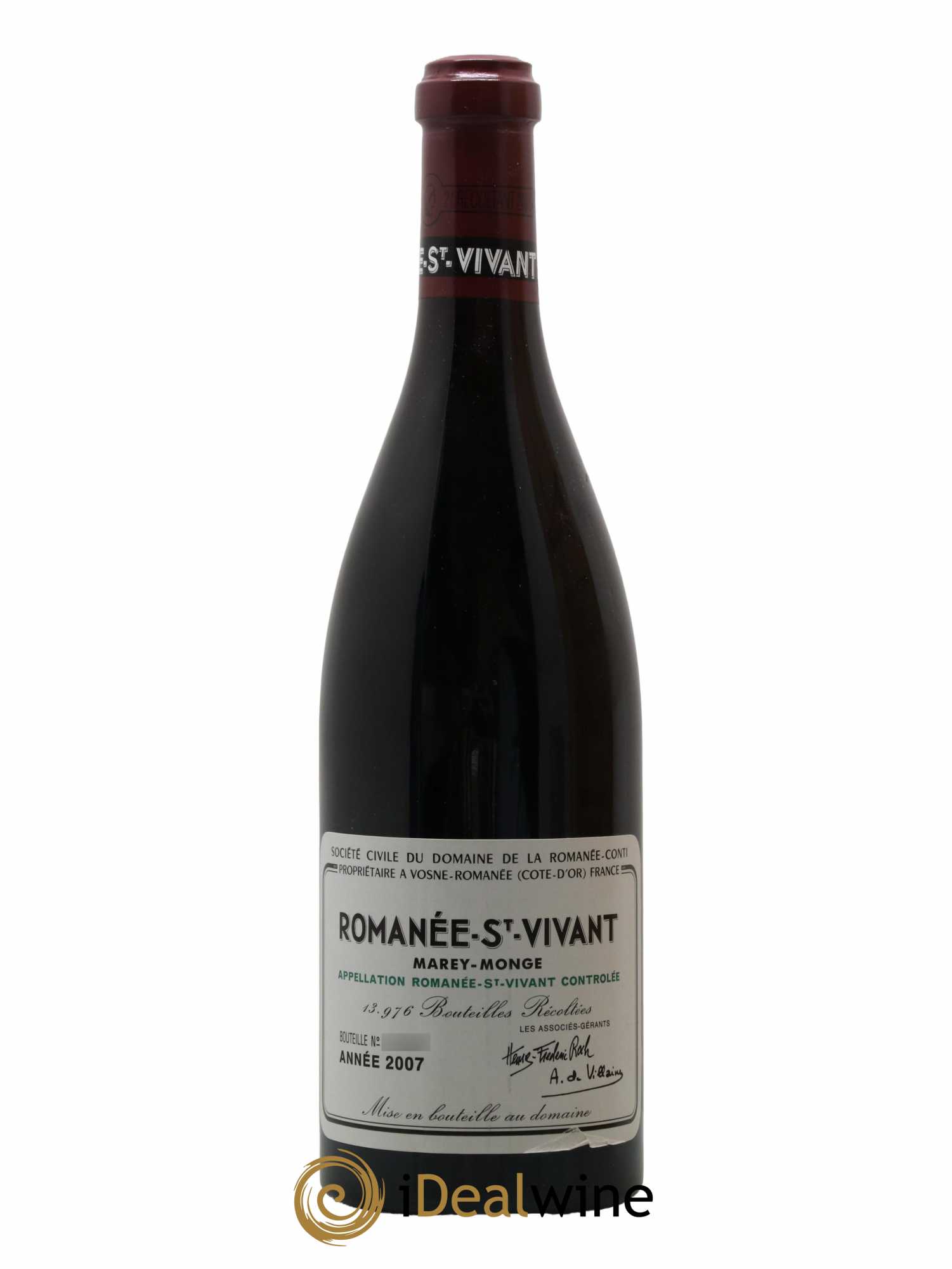 Romanée-Saint-Vivant Grand Cru Domaine de la Romanée-Conti 2007 - Lot de 1 bouteille - 1