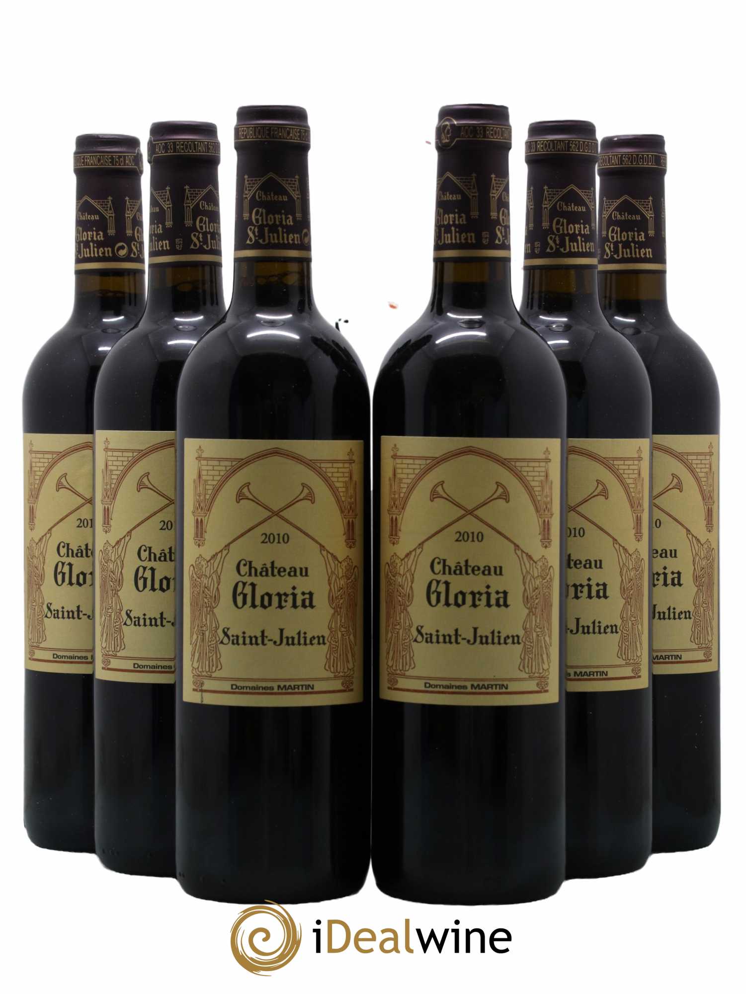 Château Gloria 2010 - Lot de 6 bouteilles - 0