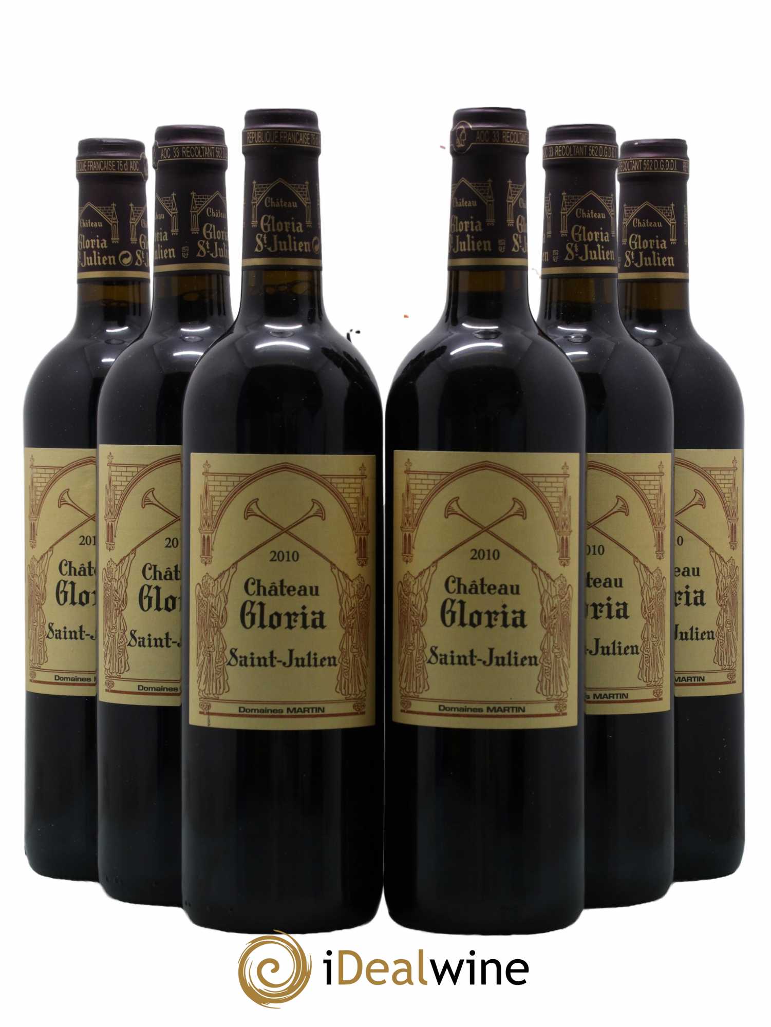 Château Gloria 2010 - Lot de 6 bouteilles - 0