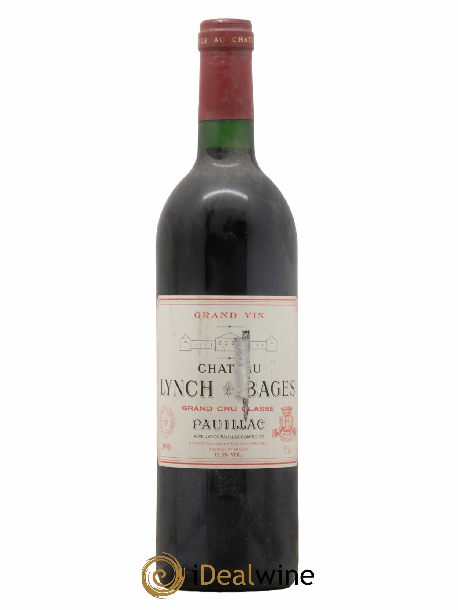 Château Lynch Bages 5ème Grand Cru Classé 1990 - Lot de 1 bouteille - 0