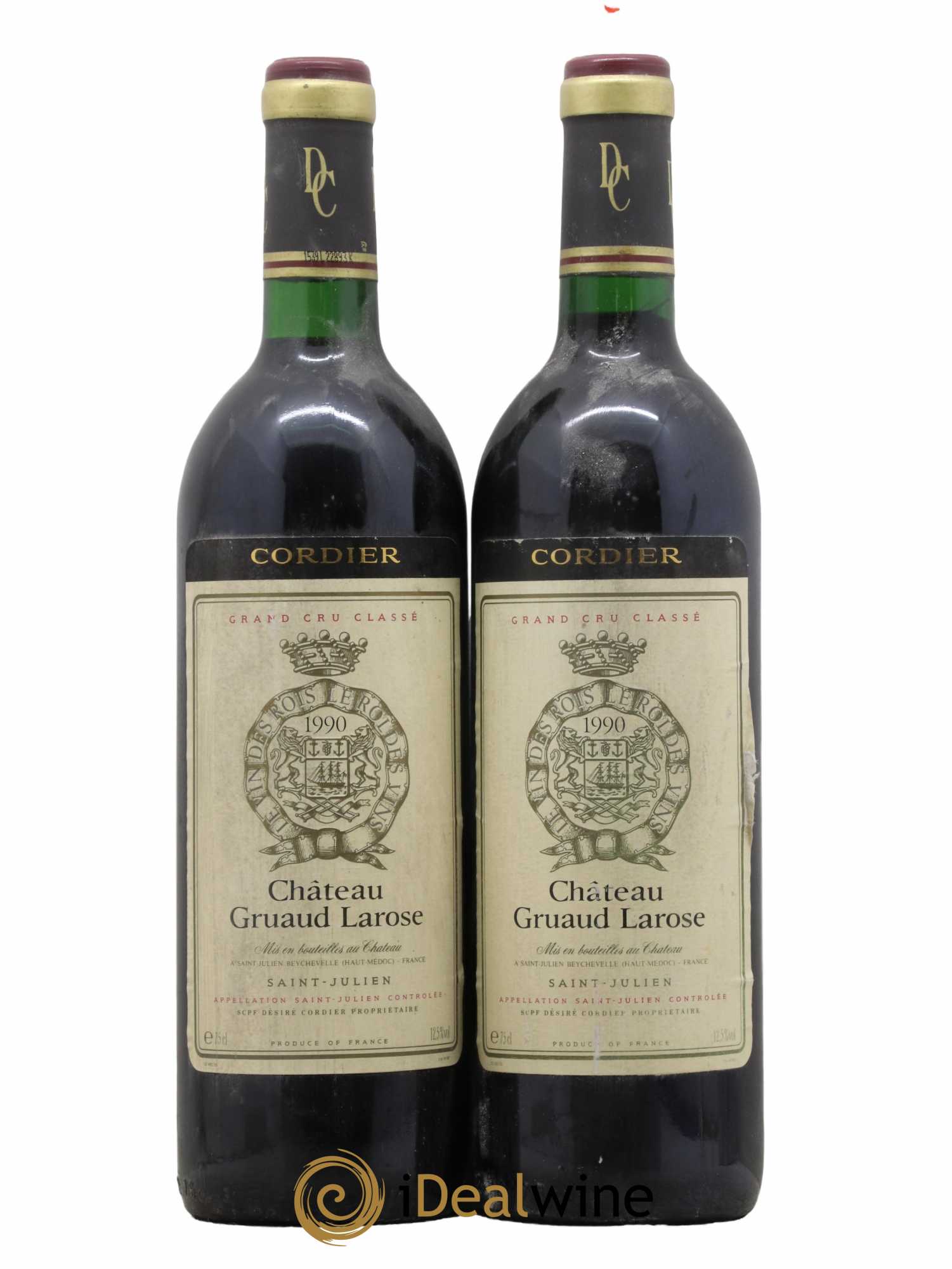 Château Gruaud Larose 2ème Grand Cru Classé 1990 - Lot de 2 bouteilles - 0