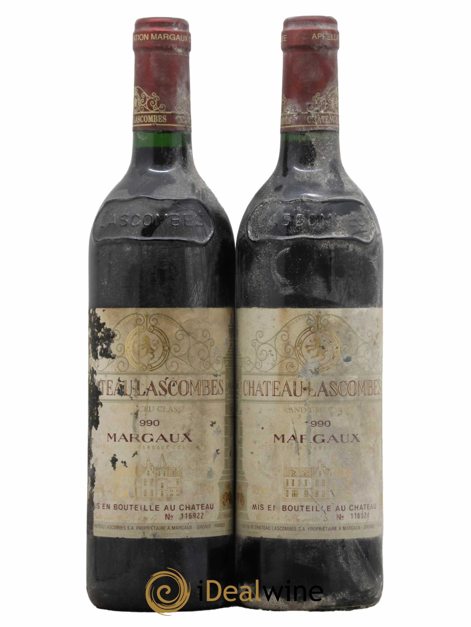 Château Lascombes 2ème Grand Cru Classé 1990 - Lot de 2 bouteilles - 0