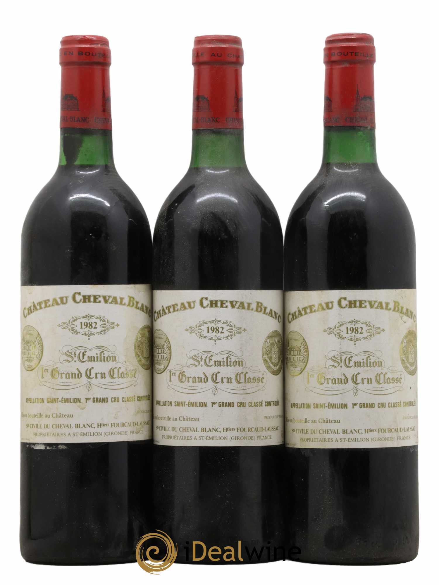 Château Cheval Blanc 1er Grand Cru Classé A 1982 - Lot de 3 bouteilles - 0