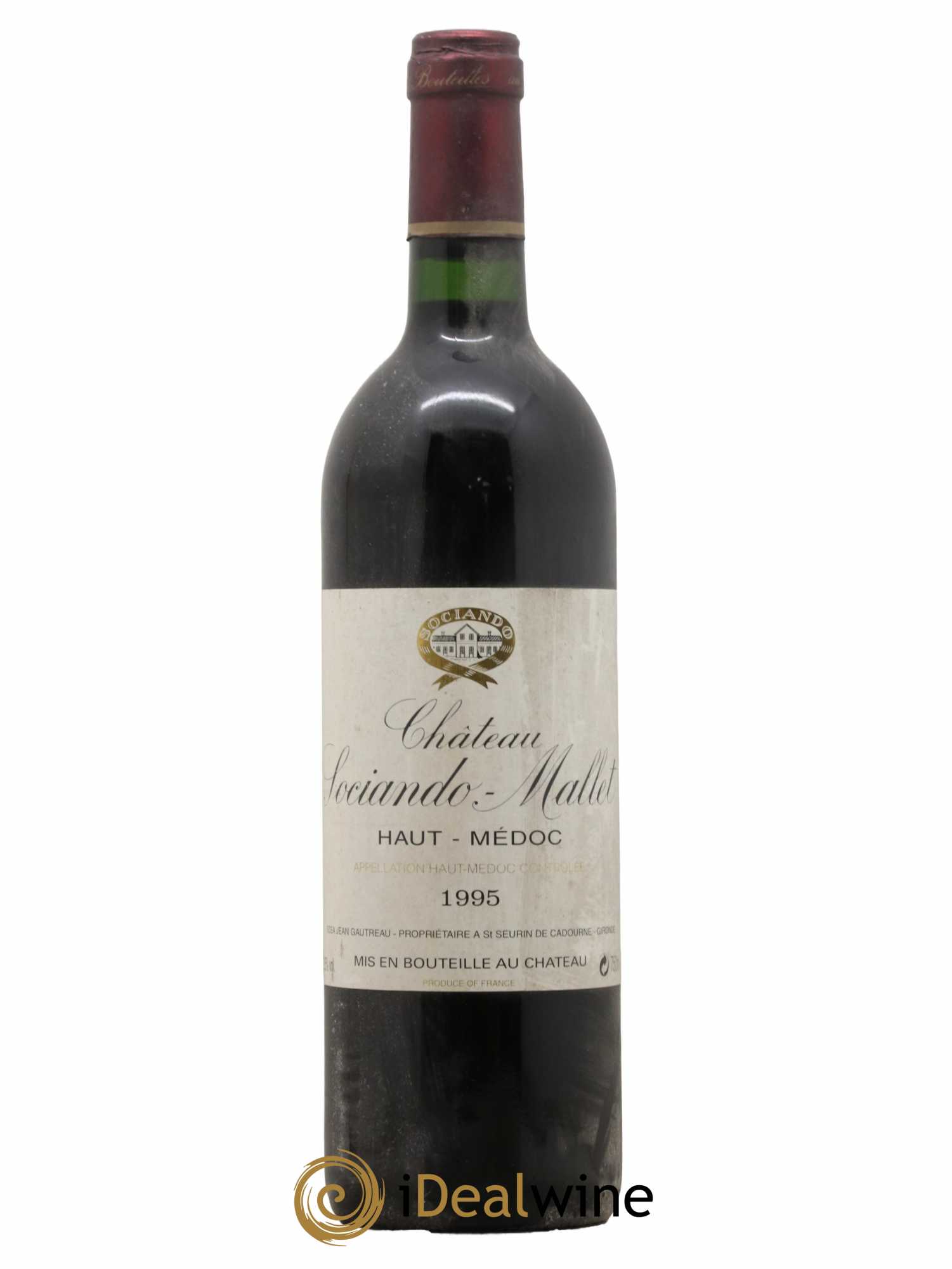 Château Sociando Mallet 1995 - Lot de 1 bouteille - 0