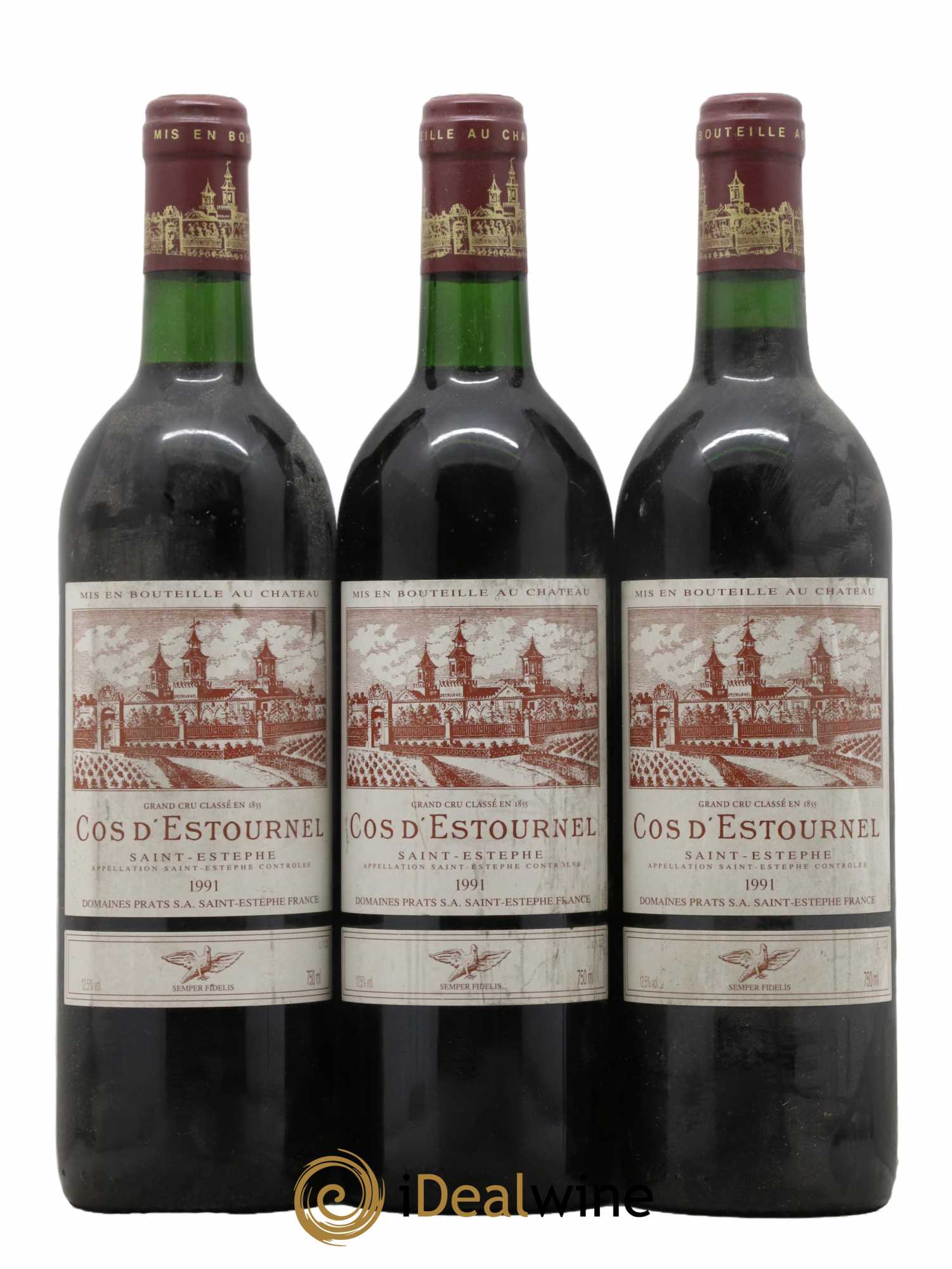 Cos d'Estournel 2ème Grand Cru Classé 1991 - Lot de 3 bouteilles - 0