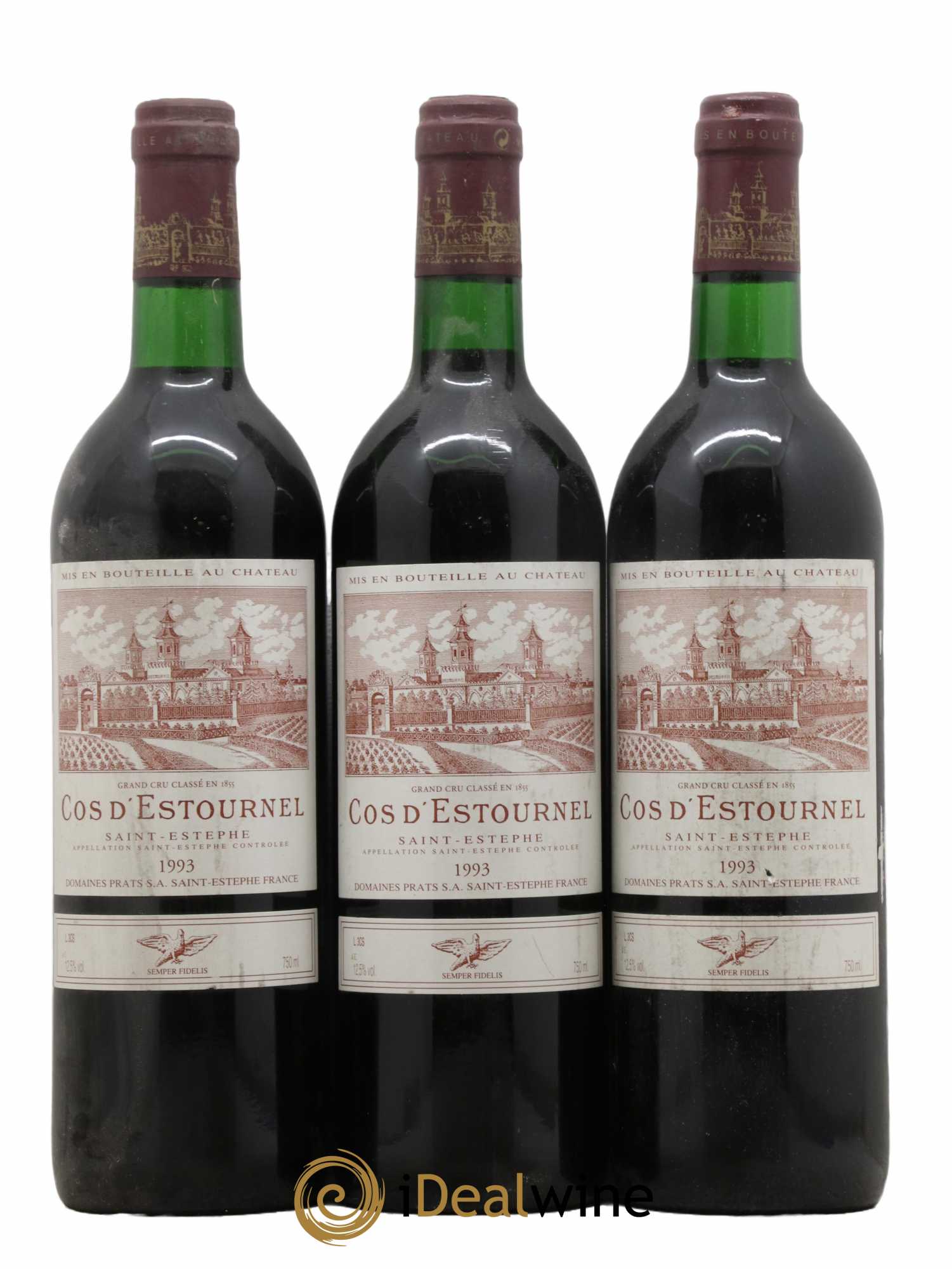 Cos d'Estournel 2ème Grand Cru Classé 1993 - Lot de 3 bouteilles - 0