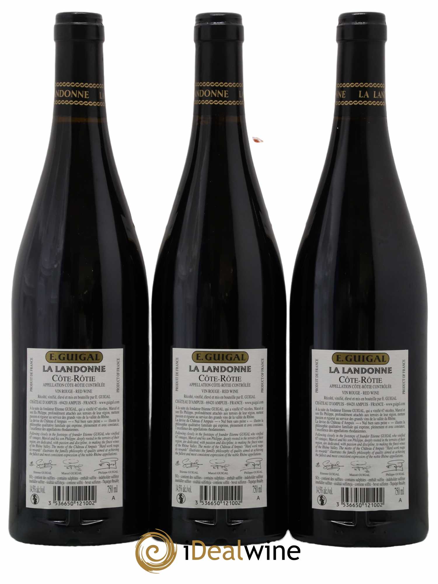 Côte-Rôtie La Landonne Guigal 2018 - Lot de 3 bouteilles - 1