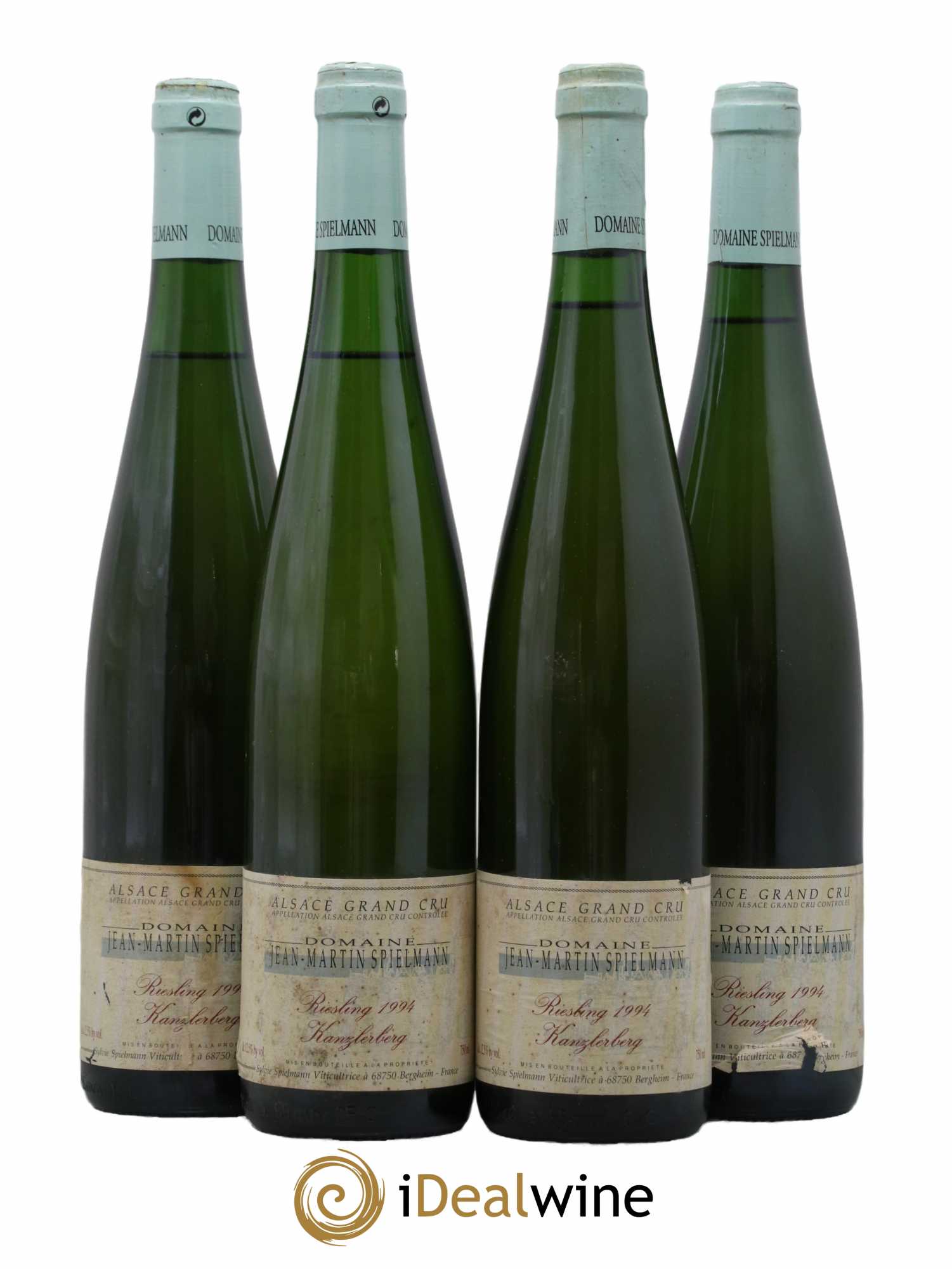 Alsace Grand Cru Kanzlerberg Jean-Martin Spielmann 1994 - Lot de 4 bouteilles - 0