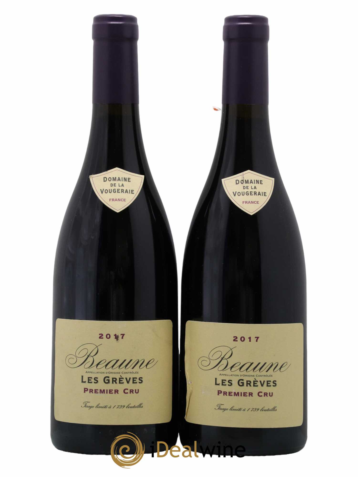 Beaune 1er Cru Les Grèves La Vougeraie 2017 - Lot de 2 bouteilles - 0