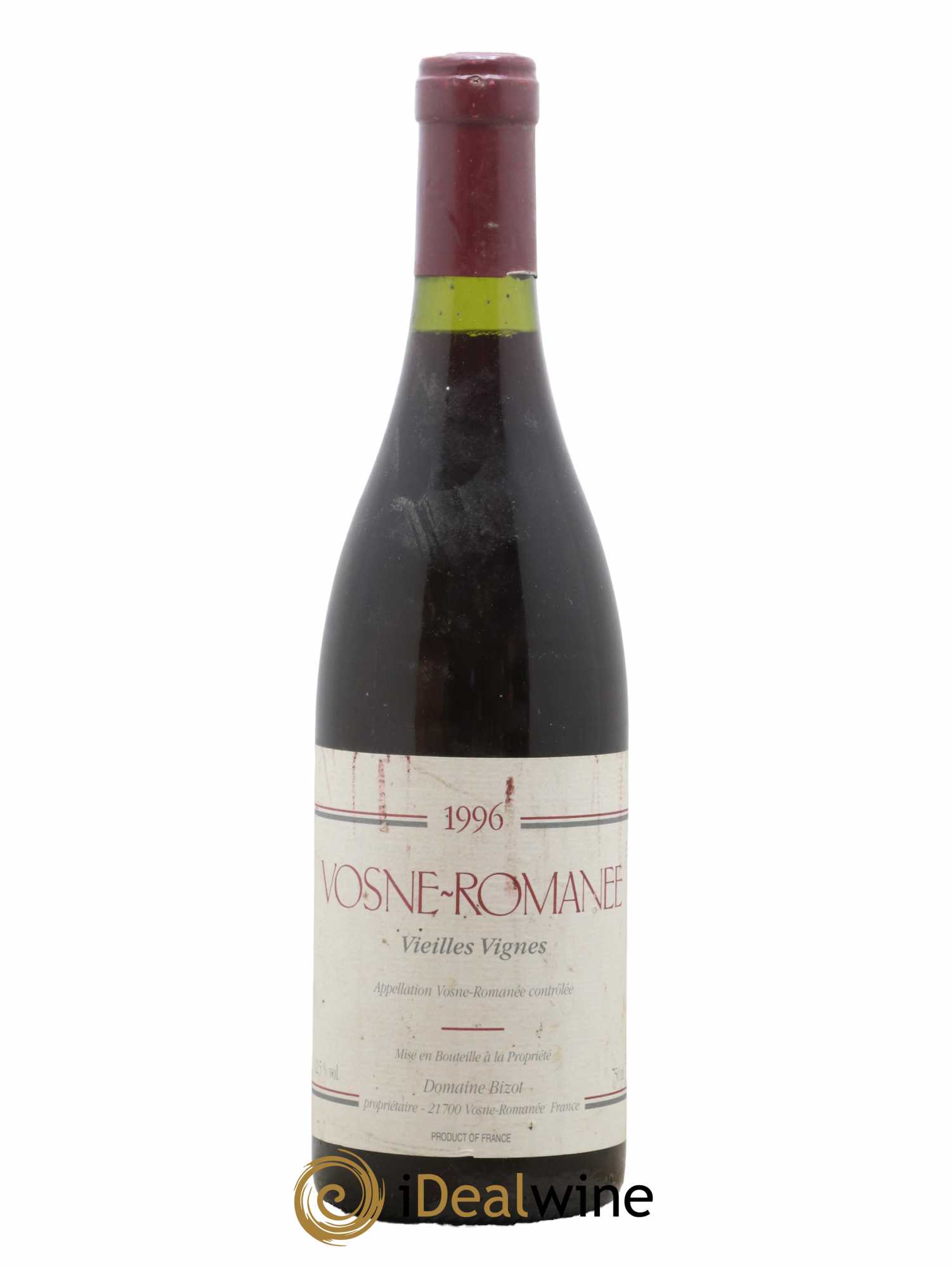 Vosne-Romanée Vieilles Vignes Bizot (Domaine) 1996 - Lot de 1 bouteille - 0