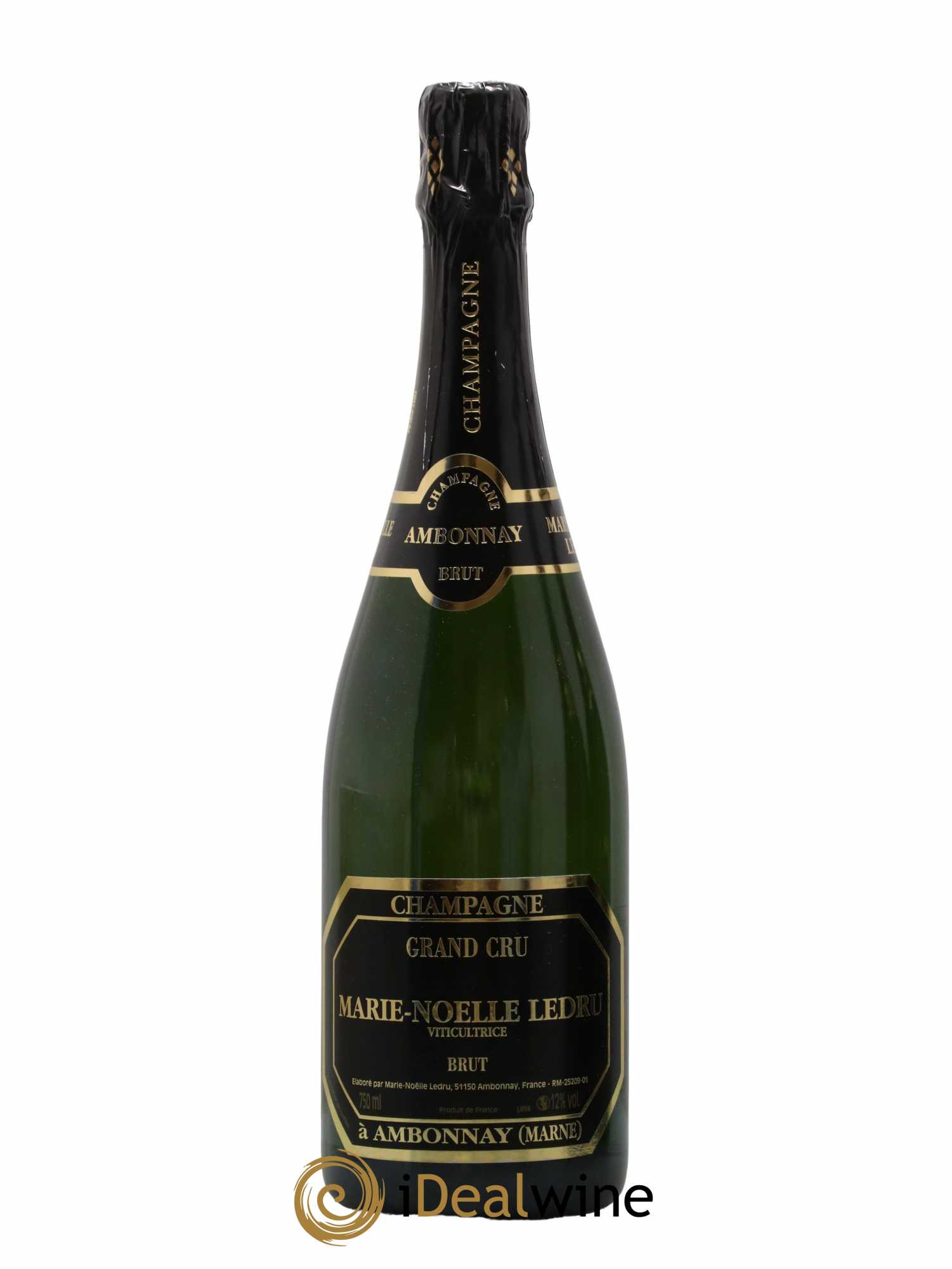 Champagne Brut Grand Cru Marie-Noelle Ledru - Lot de 1 bouteille - 0