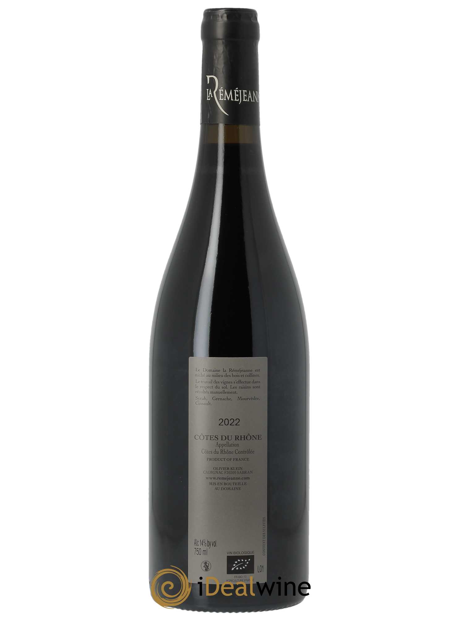 Côtes-du-Rhône Les Chèvrefeuilles La Réméjeanne 2022 - Lot of 1 bottle - 1
