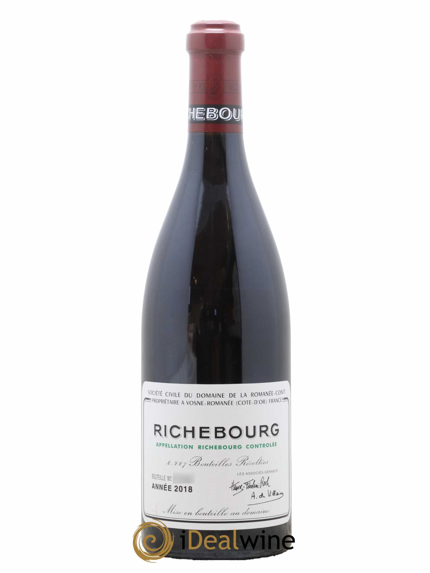 Richebourg Grand Cru Domaine de la Romanée-Conti 2018 - Lot of 1 bottle - 0