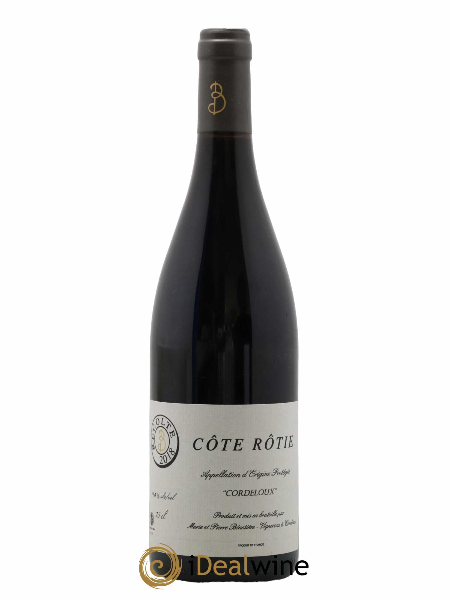 Côte-Rôtie Cordeloux Marie et Pierre Bénetière (Domaine) 2018 - Lot de 1 bouteille - 0