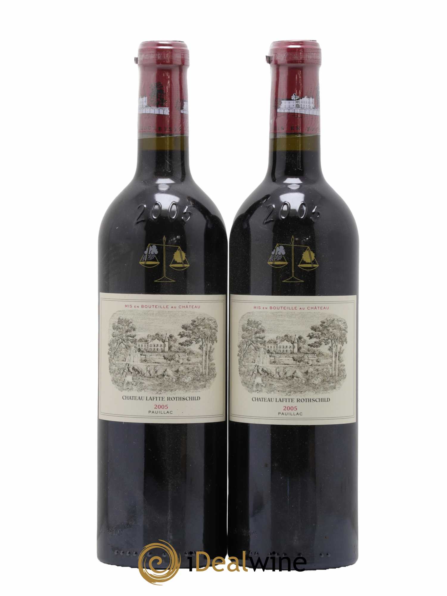 Château Lafite Rothschild 1er Grand Cru Classé 2005 - Lot de 2 bouteilles - 0