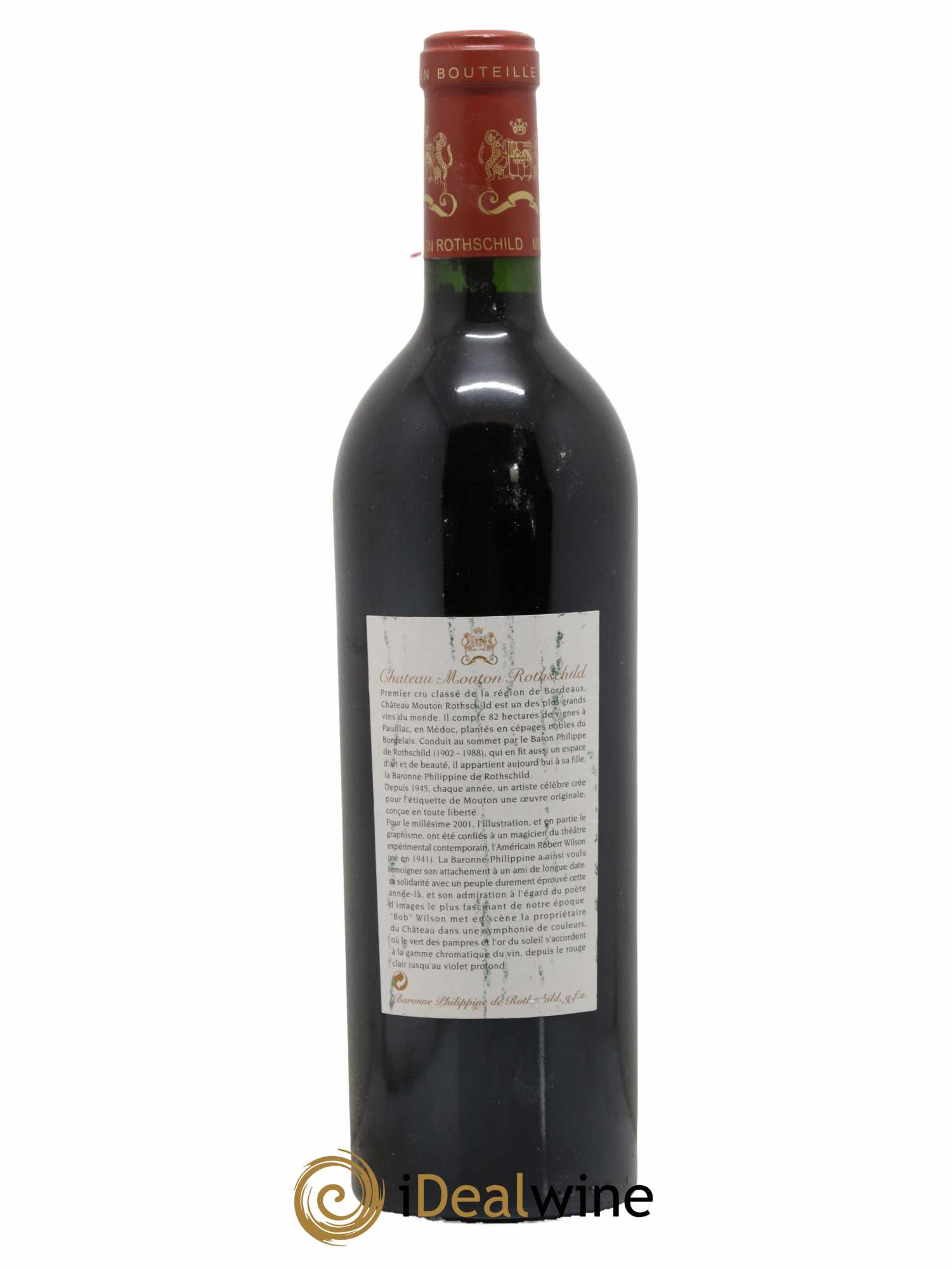 Château Mouton Rothschild 1er Grand Cru Classé 2001 - Lot de 1 bouteille - 1