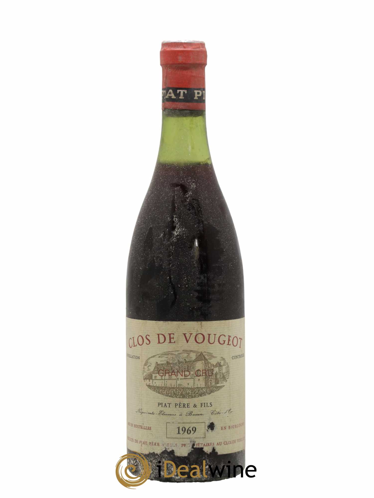Clos de Vougeot Grand Cru Piat Père & Fils 1969 - Lot de 1 bouteille - 0