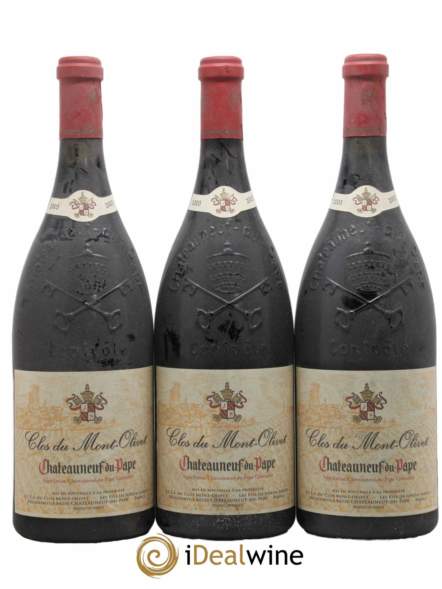 Châteauneuf-du-Pape Clos du Mont-Olivet 2005 - Lot de 3 magnums - 0