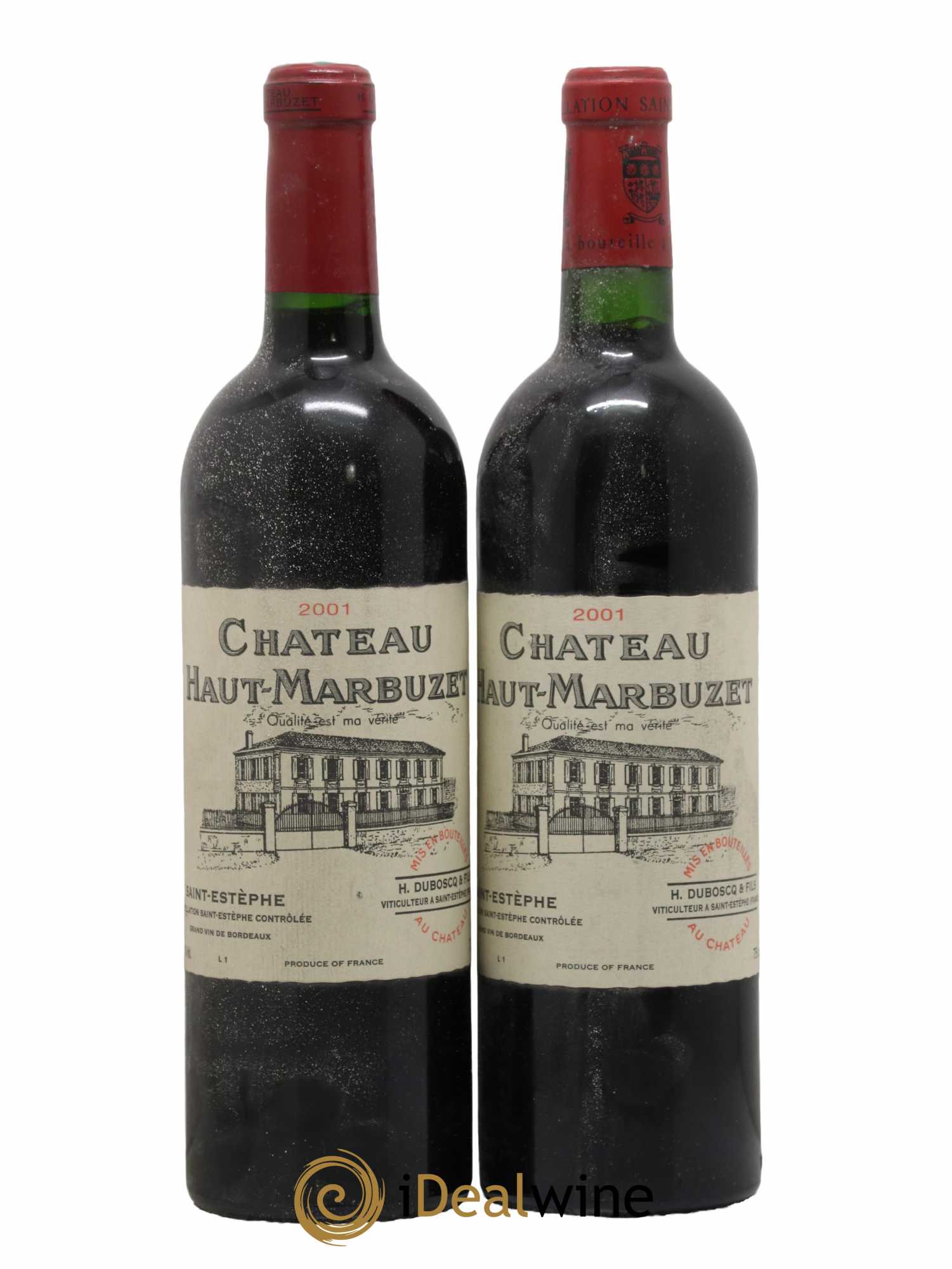 Château Haut Marbuzet 2001 - Lot de 2 bouteilles - 0