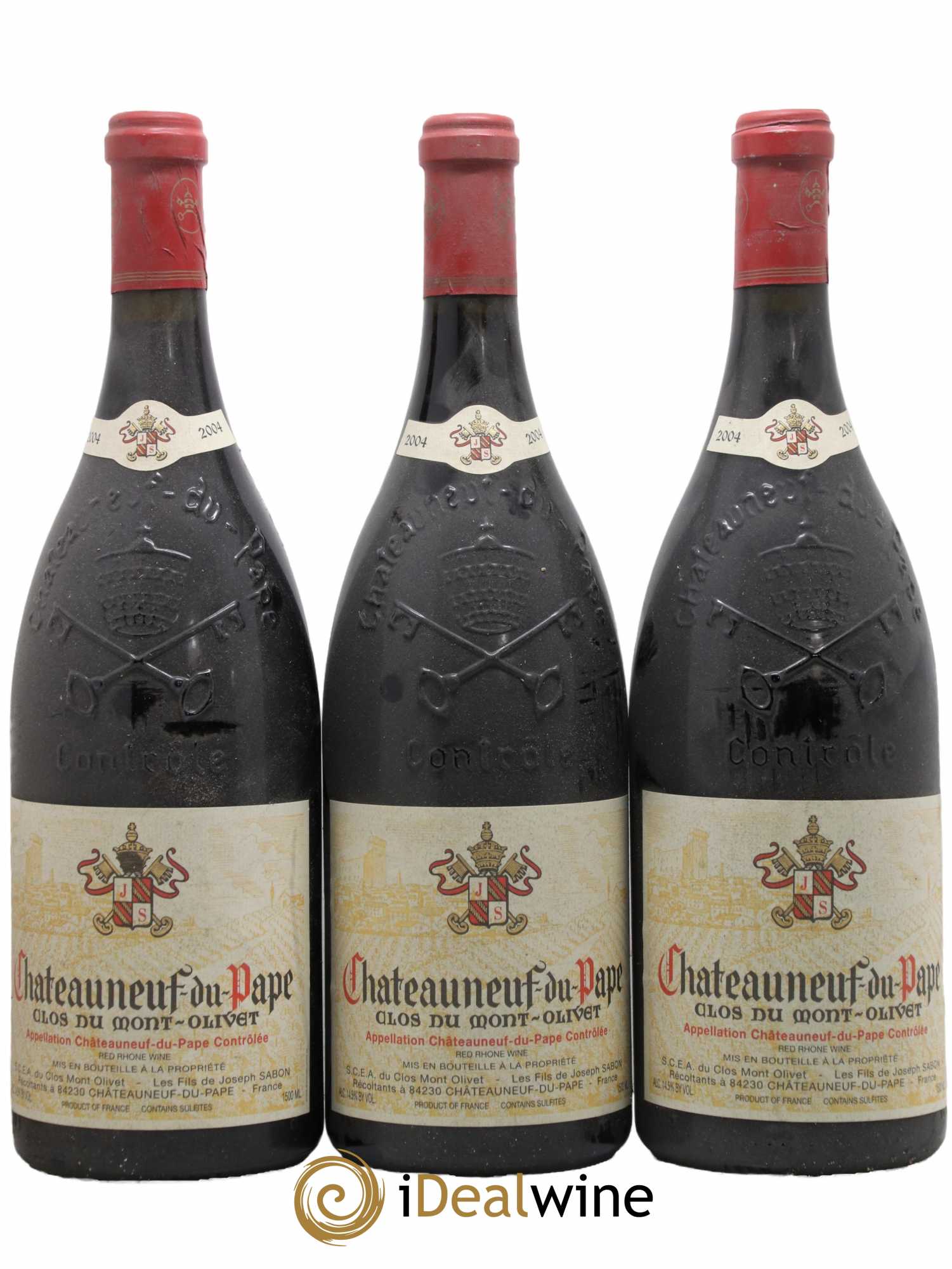 Châteauneuf-du-Pape Clos du Mont-Olivet 2004 - Lot de 3 magnums - 0