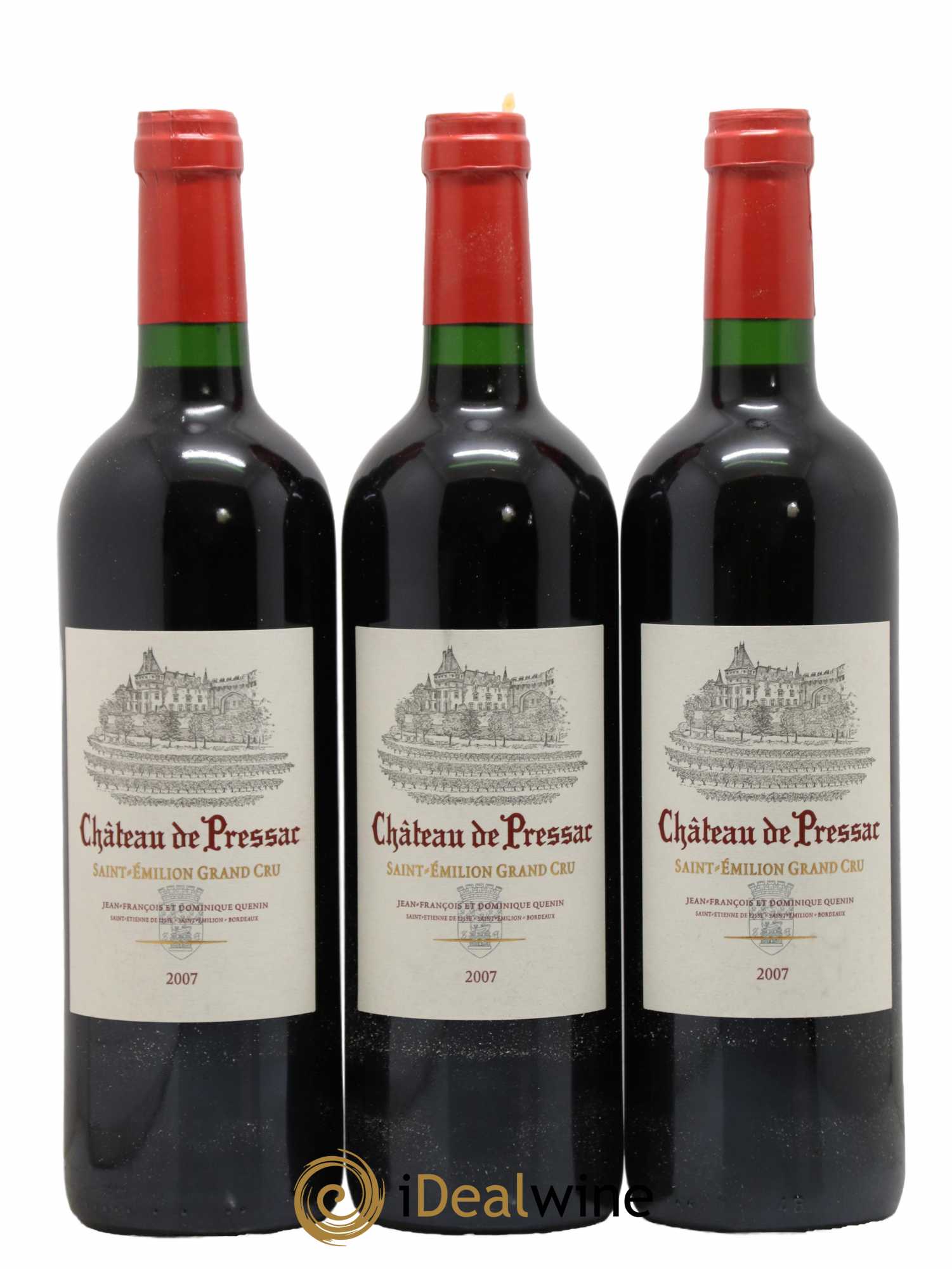 Château de Pressac Grand Cru Classé 2007 - Lot de 6 bouteilles - 2