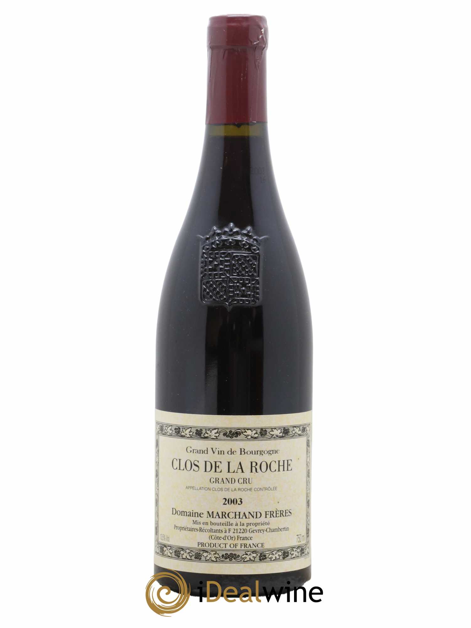 Clos de la Roche Grand Cru Marchand Frères 2003 - Lot de 1 bouteille - 0