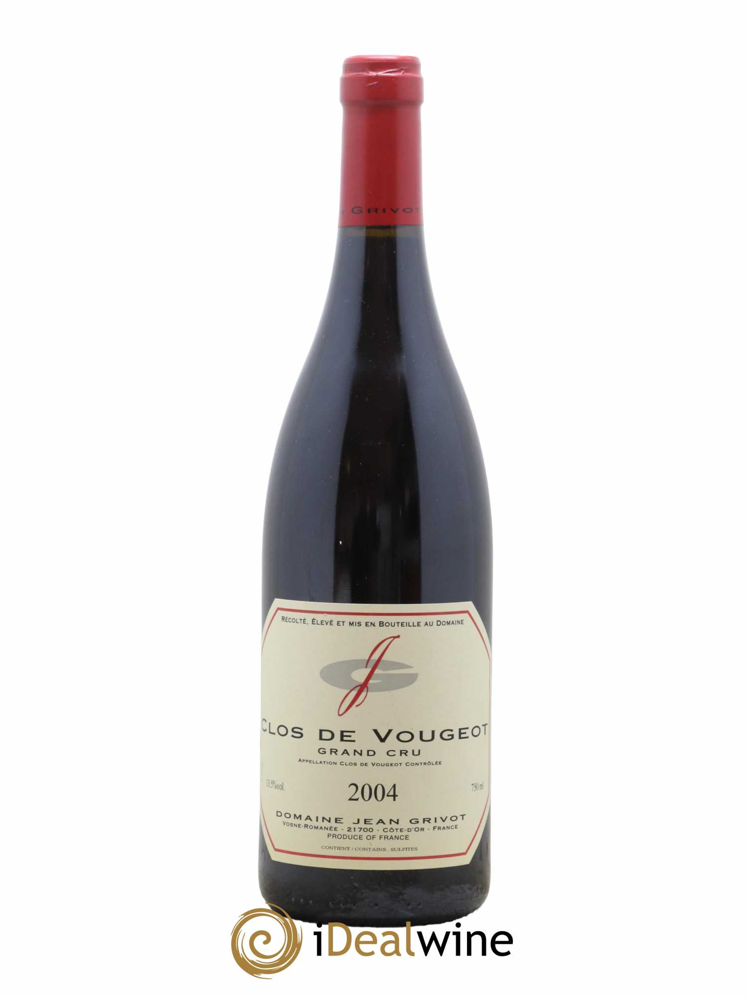 Clos de Vougeot Grand Cru Jean Grivot 2004 - Lot de 1 bouteille - 0