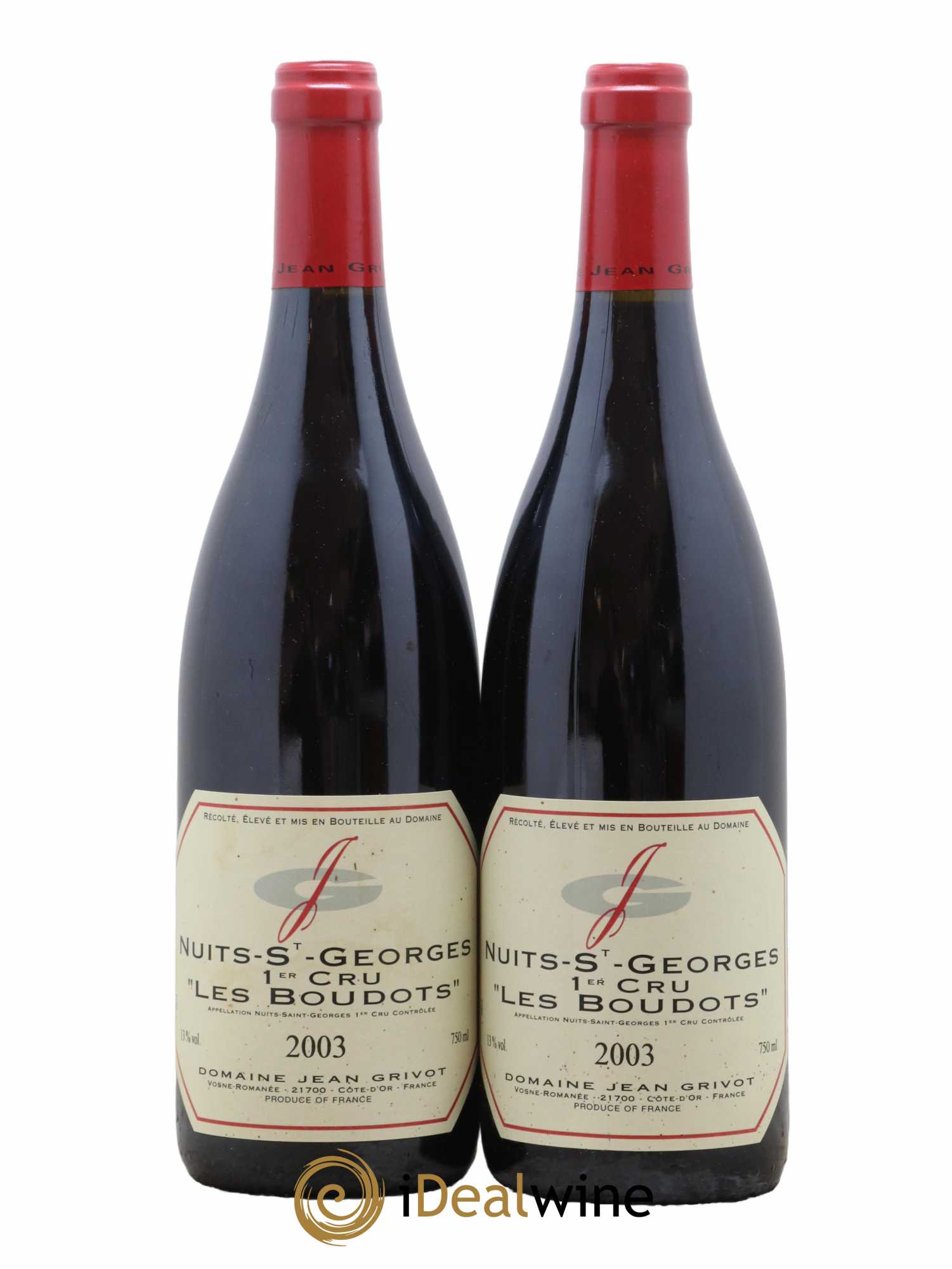 Nuits-Saint-Georges 1er Cru Aux Boudots Jean Grivot 2003 - Lot de 2 bouteilles - 0