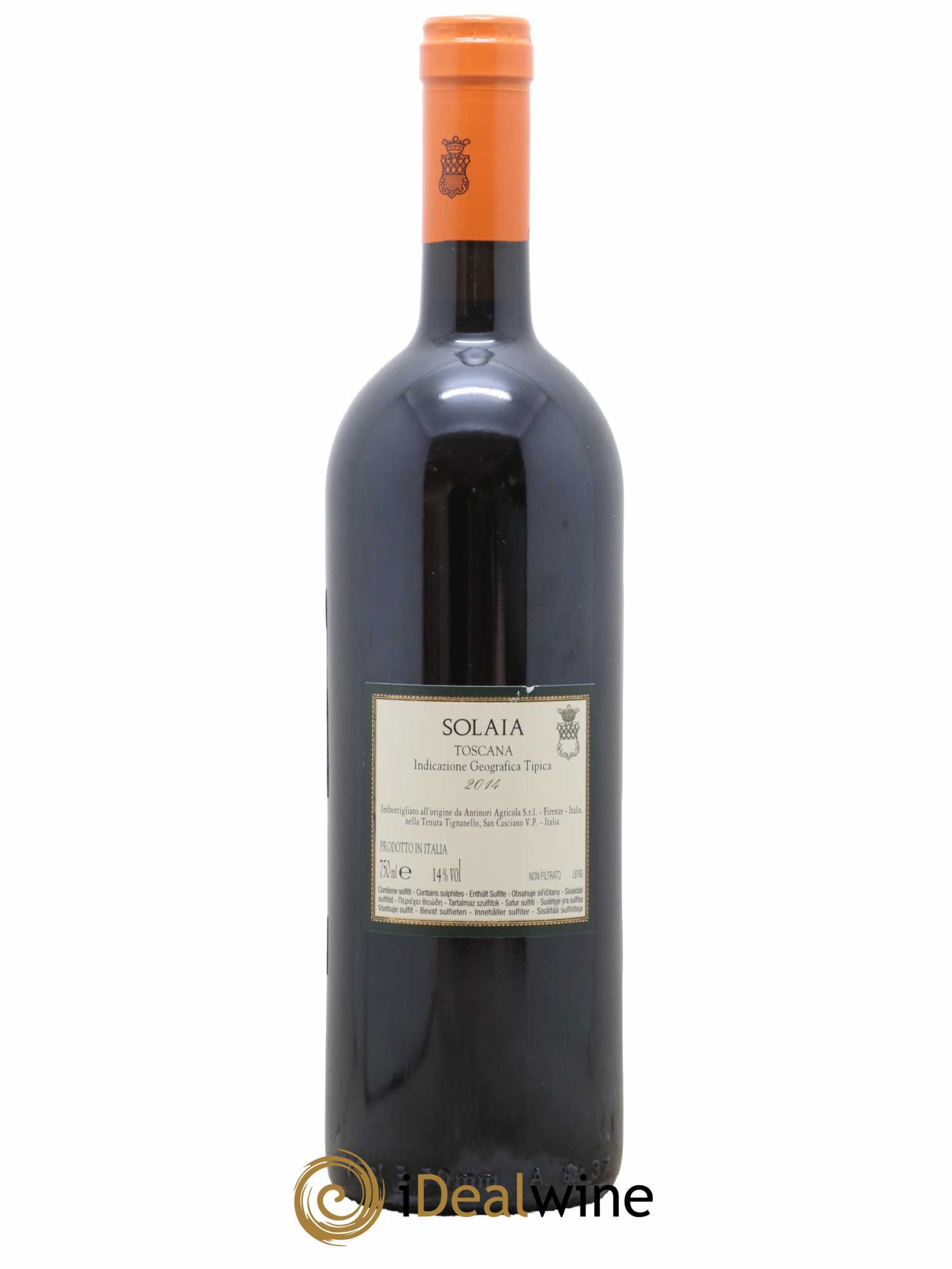 Toscana IGT Solaia Tenuta Tignanello - Marchesi Antinori 2014 - Lot de 1 bouteille - 1