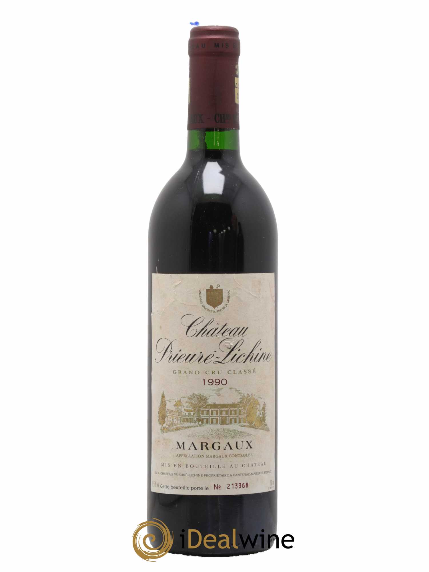 Château Prieuré Lichine 4ème Grand Cru Classé 1990 - Lot de 1 bouteille - 0