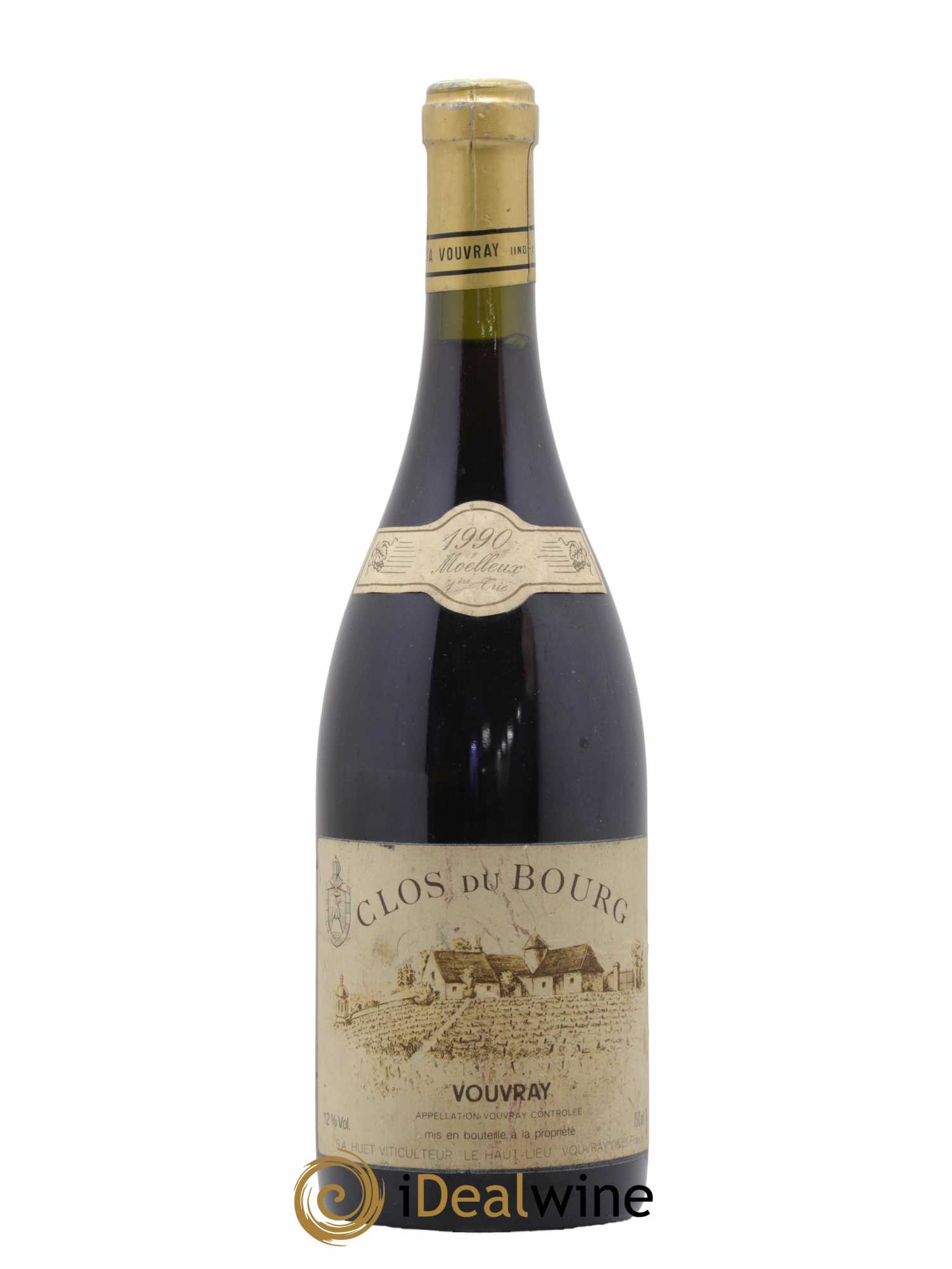 Vouvray Clos du Bourg Moelleux 1ère trie Domaine Huet 1990 - Lotto di 1 bottiglia - 0