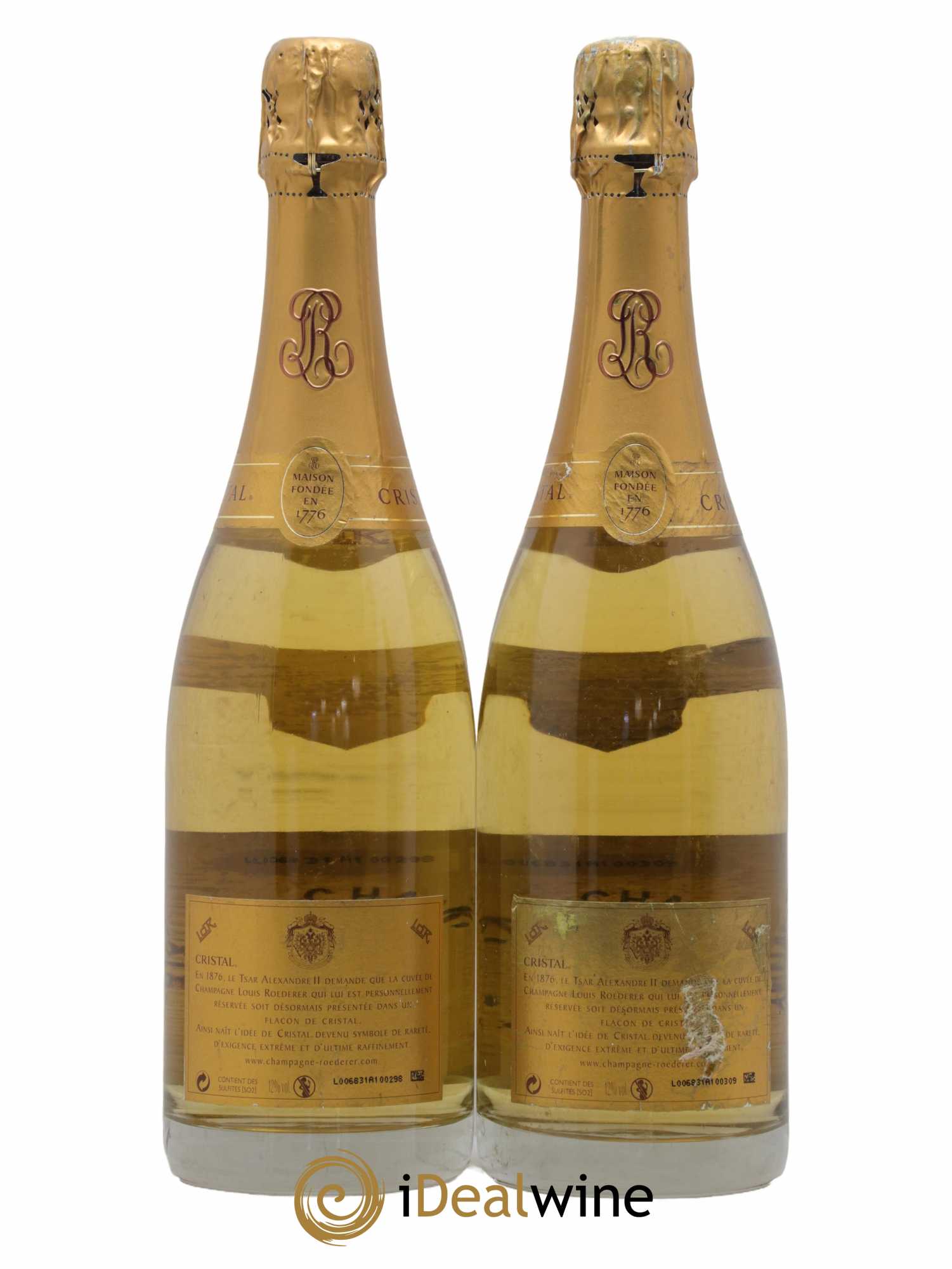 Cristal Louis Roederer 2002 - Lot de 2 bouteilles - 1