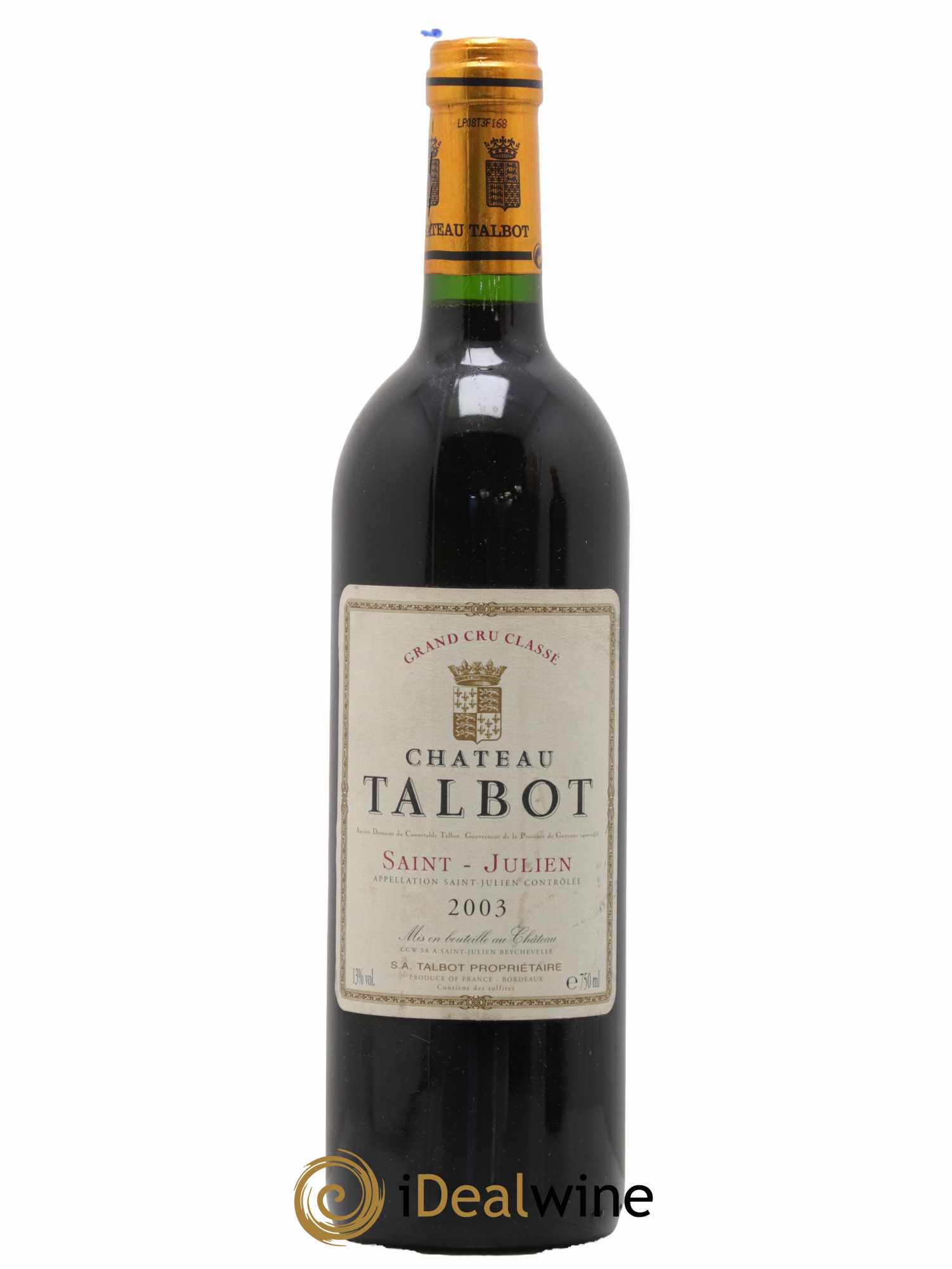 Château Talbot 4ème Grand Cru Classé 2003 - Lot de 1 bouteille - 0