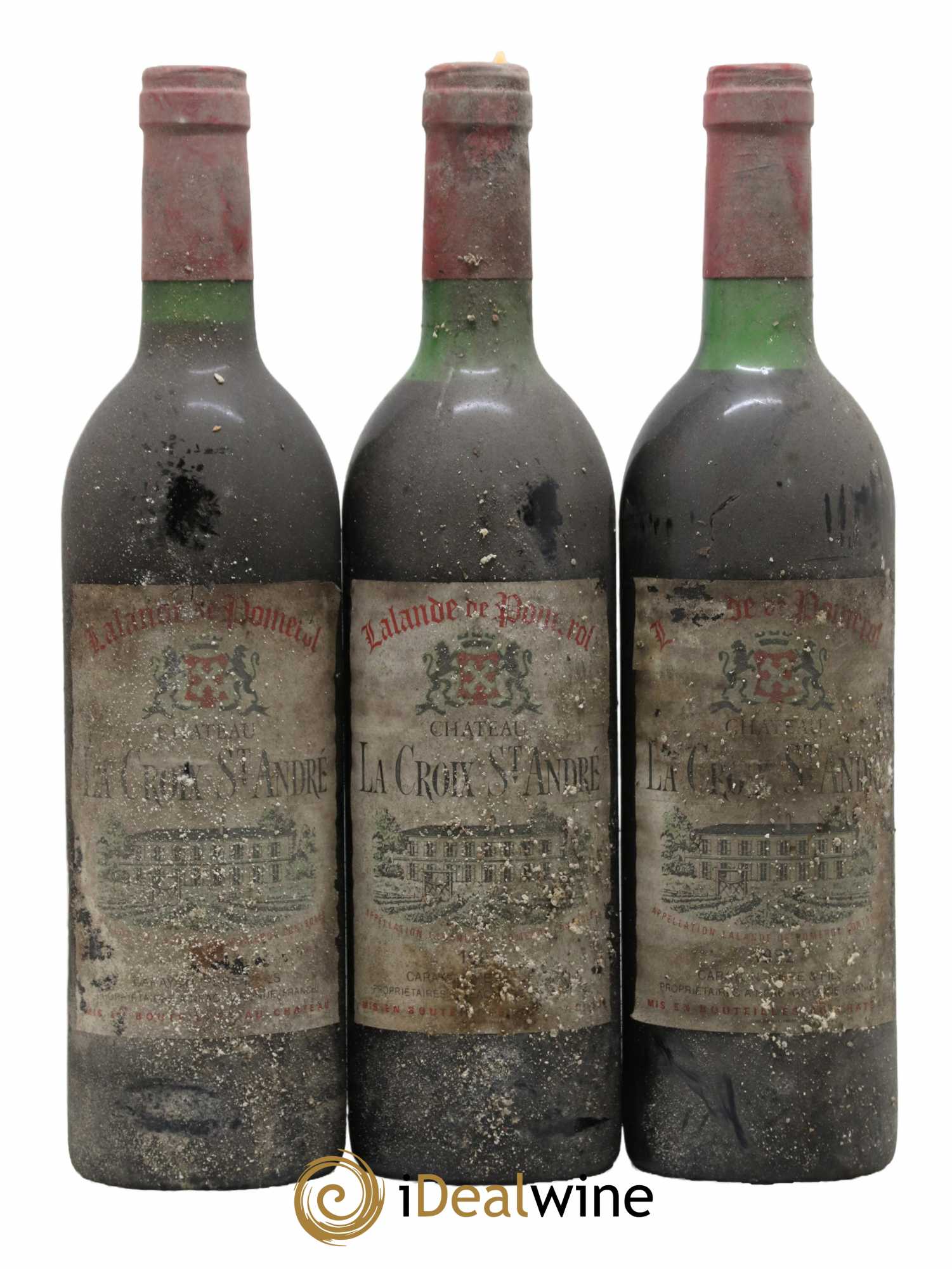 Château La Croix Saint André 1982 - Lot de 3 bouteilles - 0