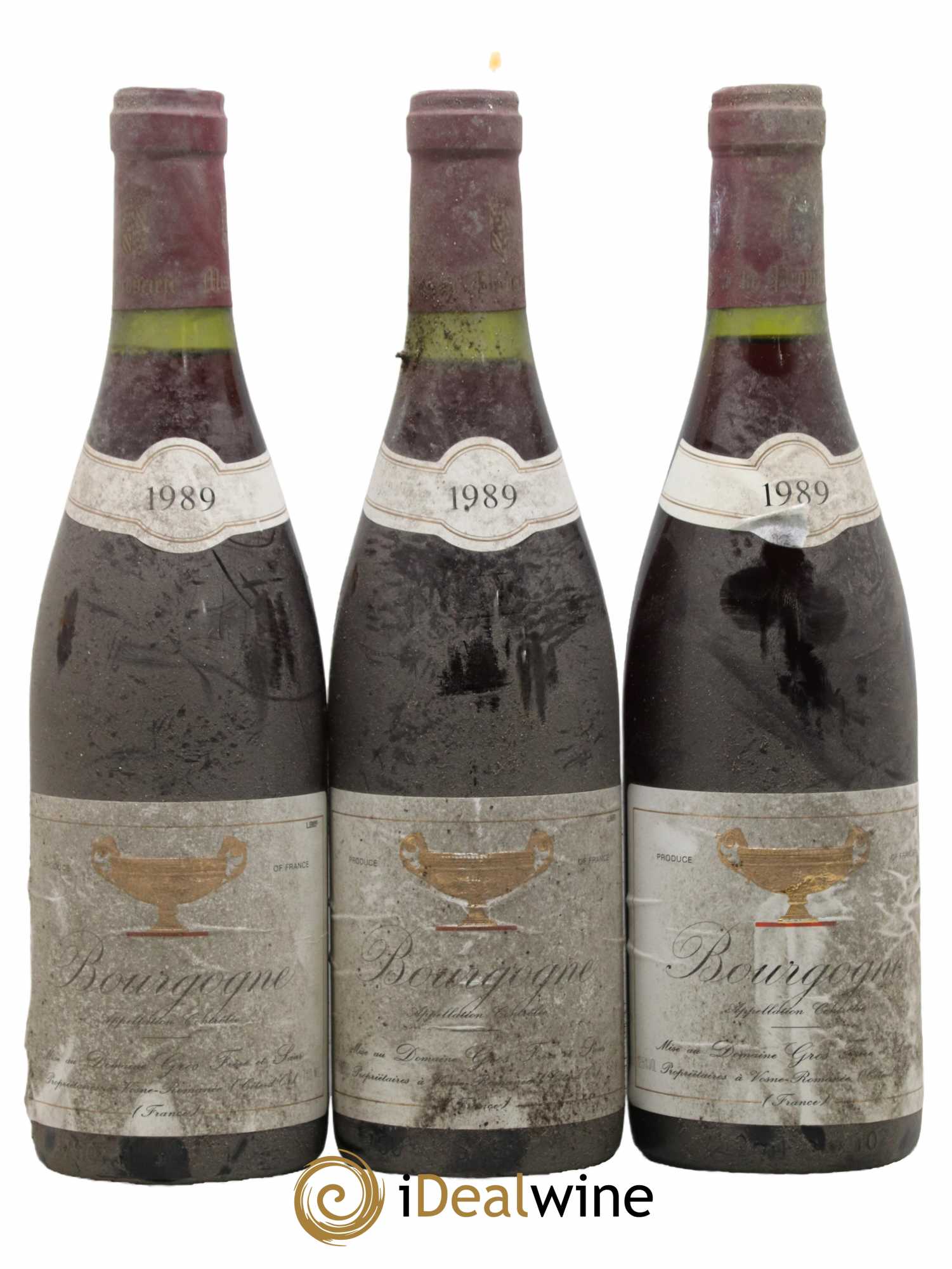 Bourgogne Gros Frère & Soeur 1989 - Lot de 3 bouteilles - 0