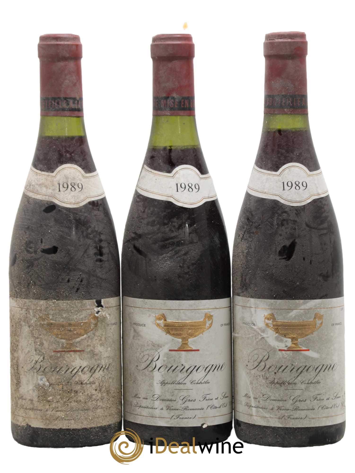 Bourgogne Gros Frère & Soeur 1989 - Lot de 3 bouteilles - 0